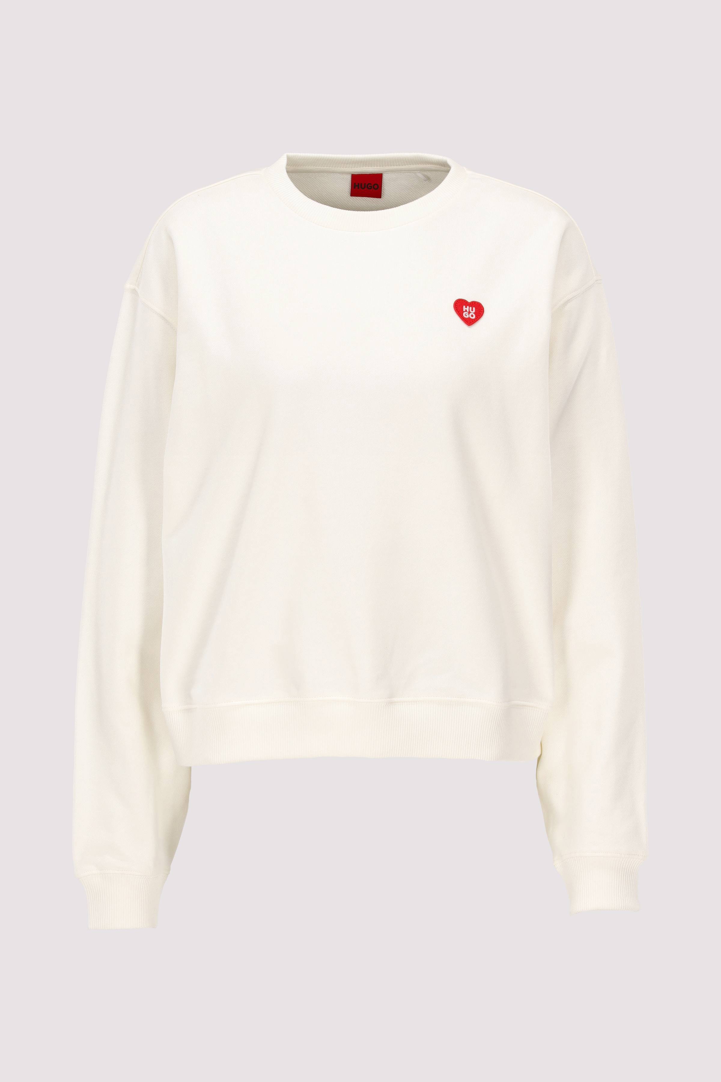 HUGO Damen Sweatshirt aus Baumwolle