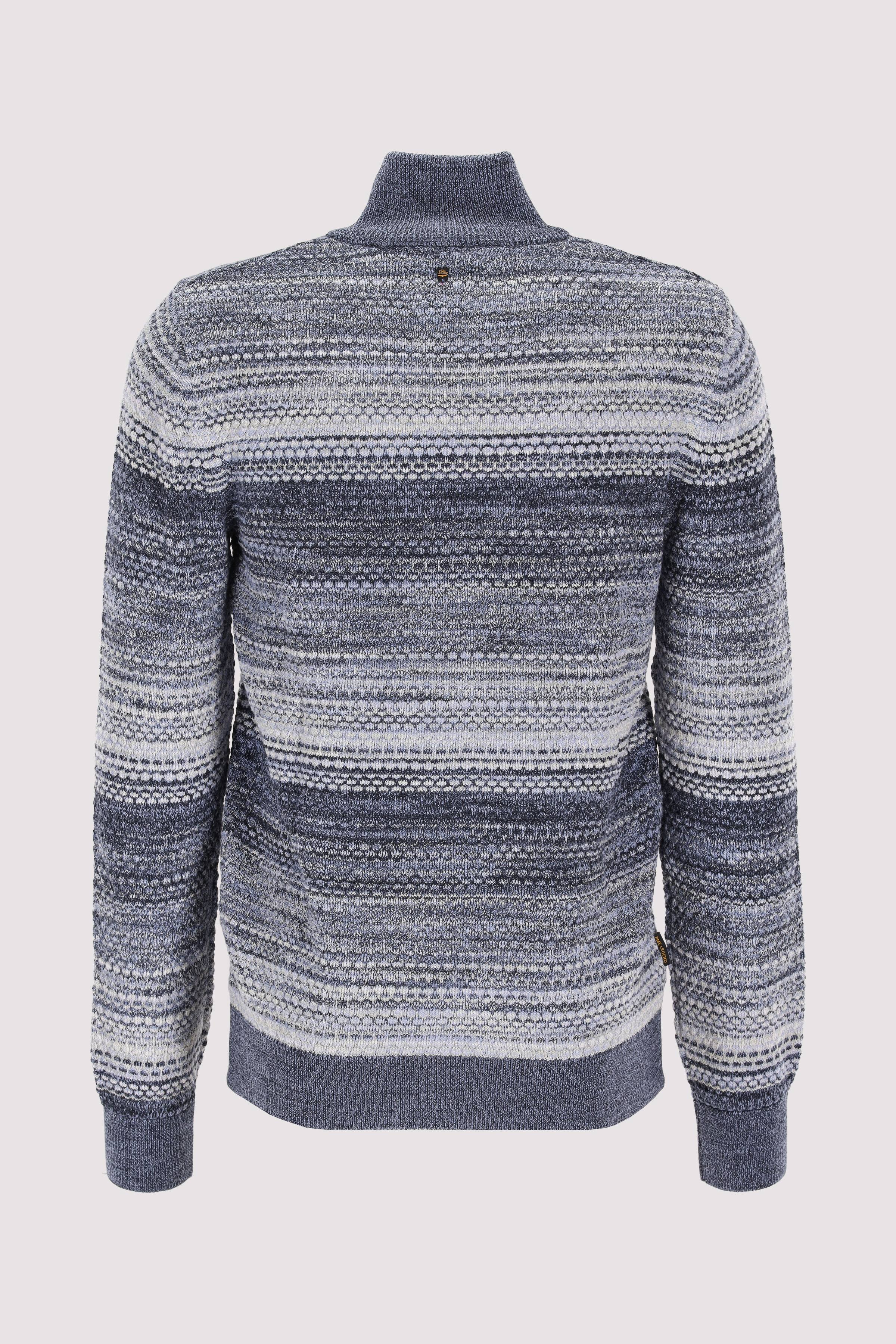 Zip jacket cotton mouline