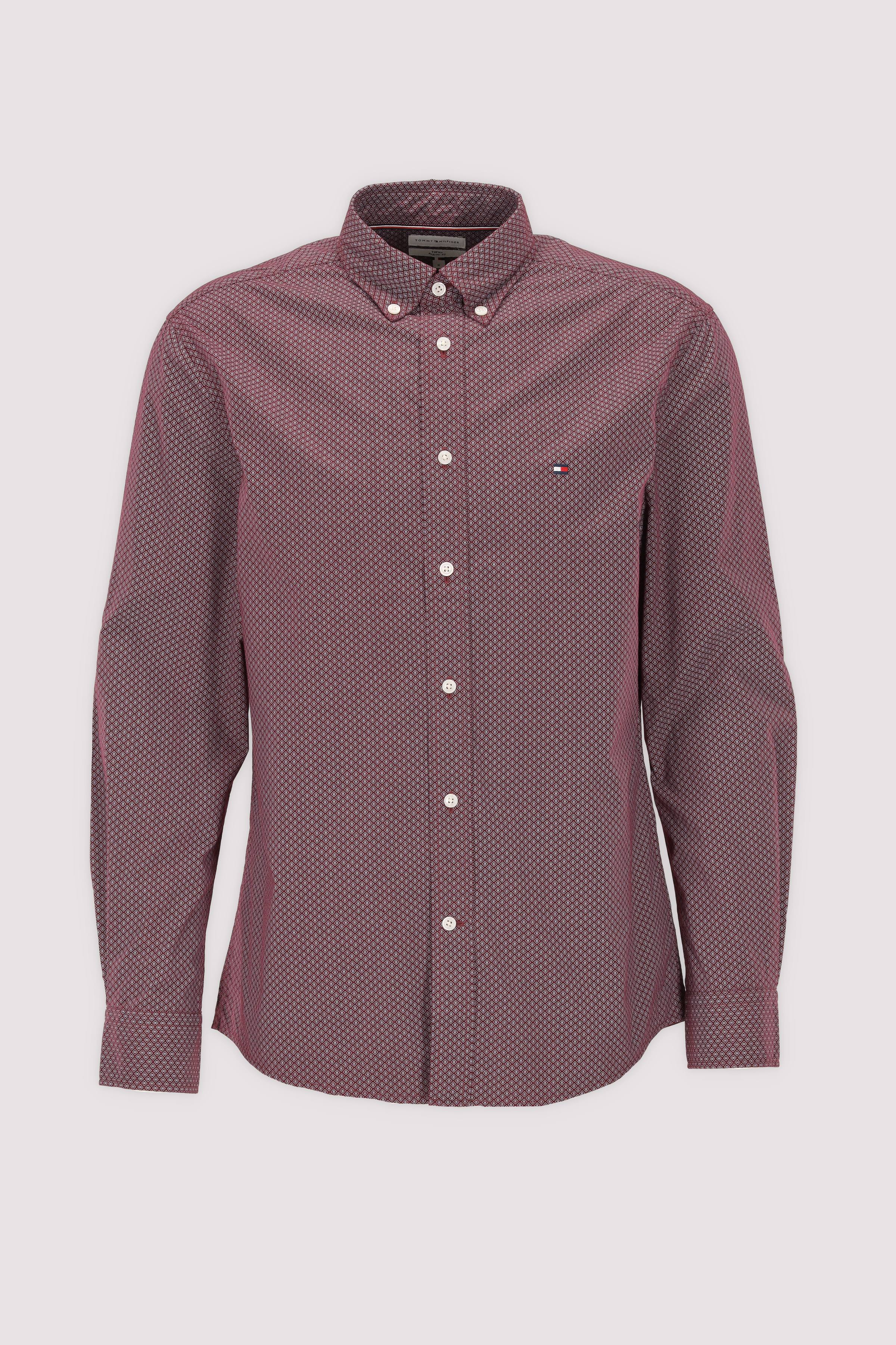 Tommy Hilfiger Herren Langarmhemd rot