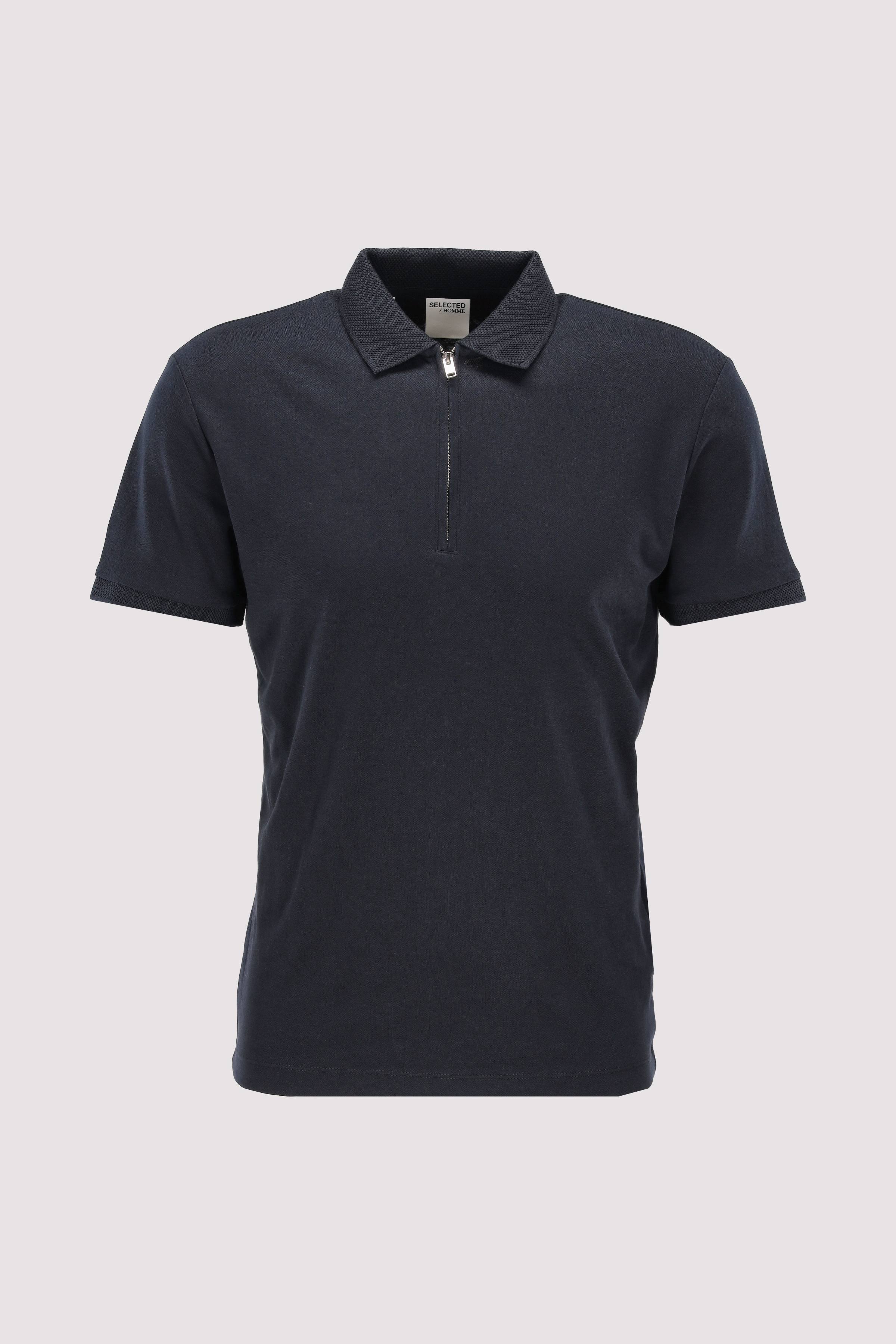 Selected - SLHFAVE ZIP SS POLO NOOS Selected - SLHFAVE ZIP SS POLO NOOS