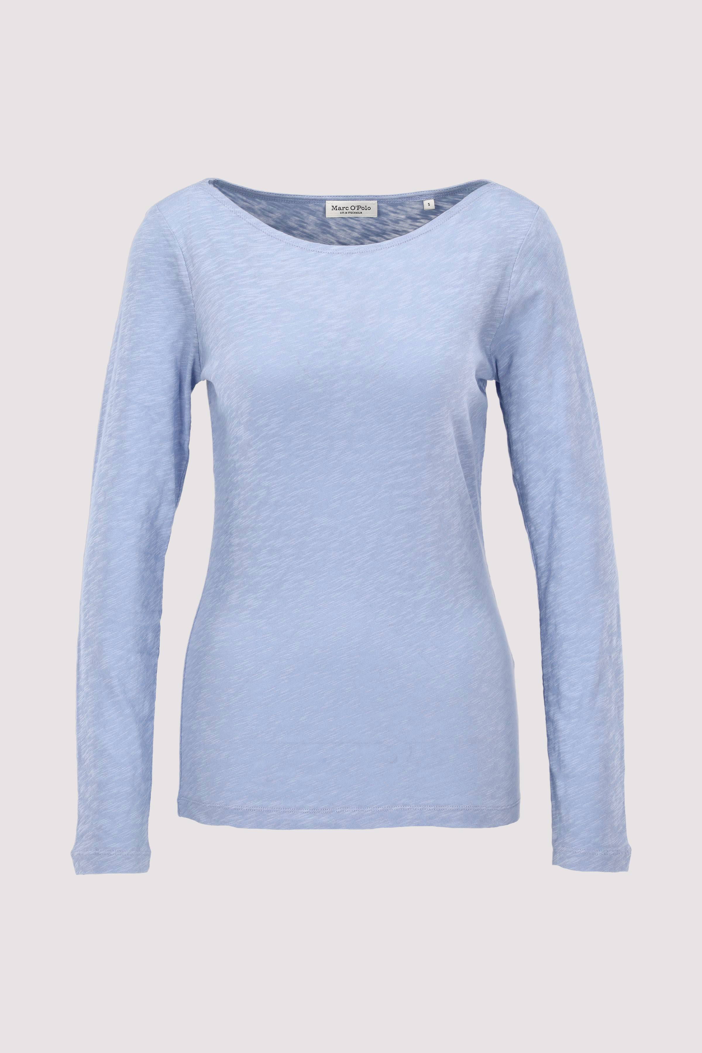 T-shirt, long sleeve, boat nec