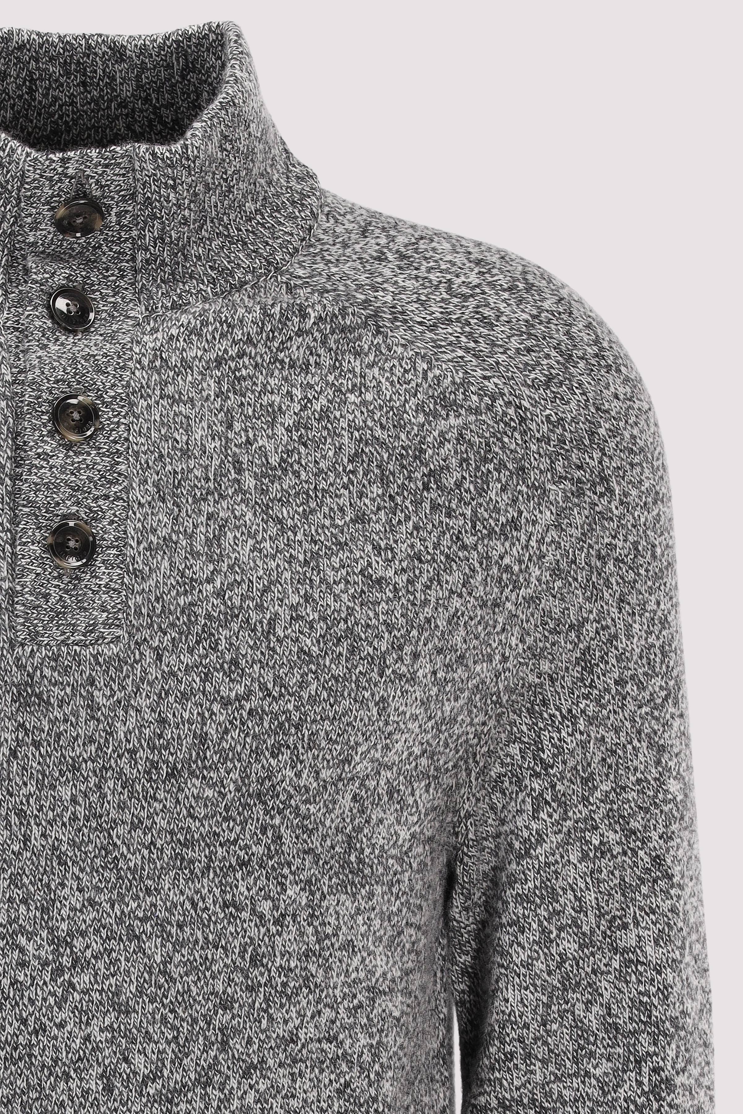 Tommy Hilfiger - DC MOULINE BUTTON MOCK SWEATER