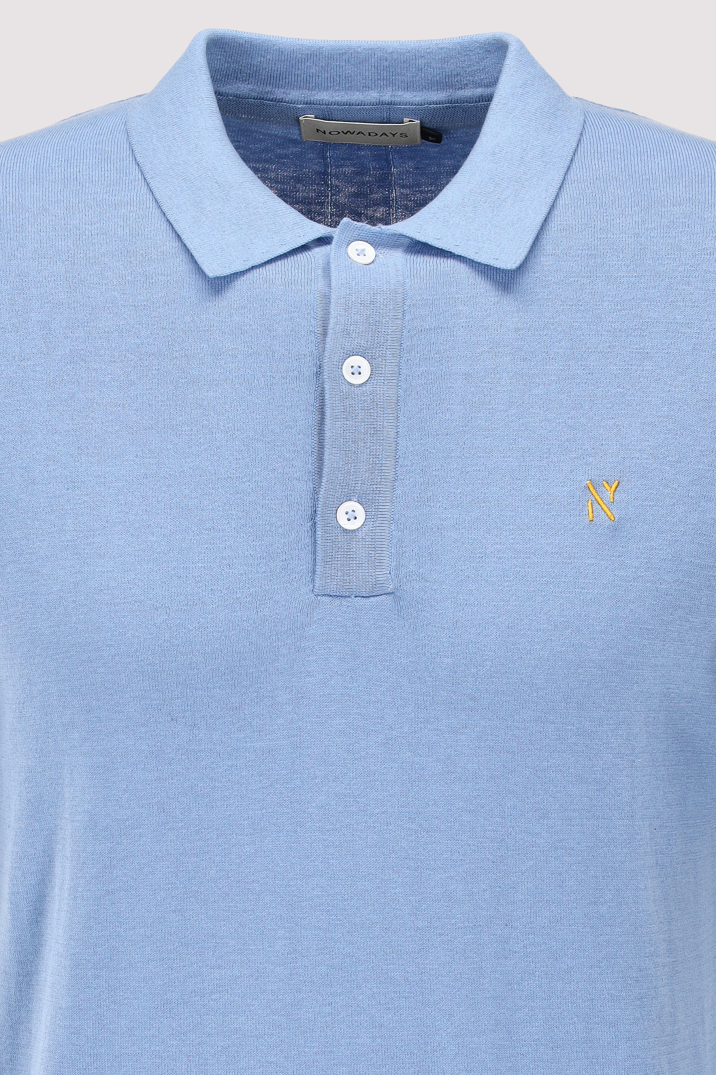 NOWADAYS - knitted silk polo