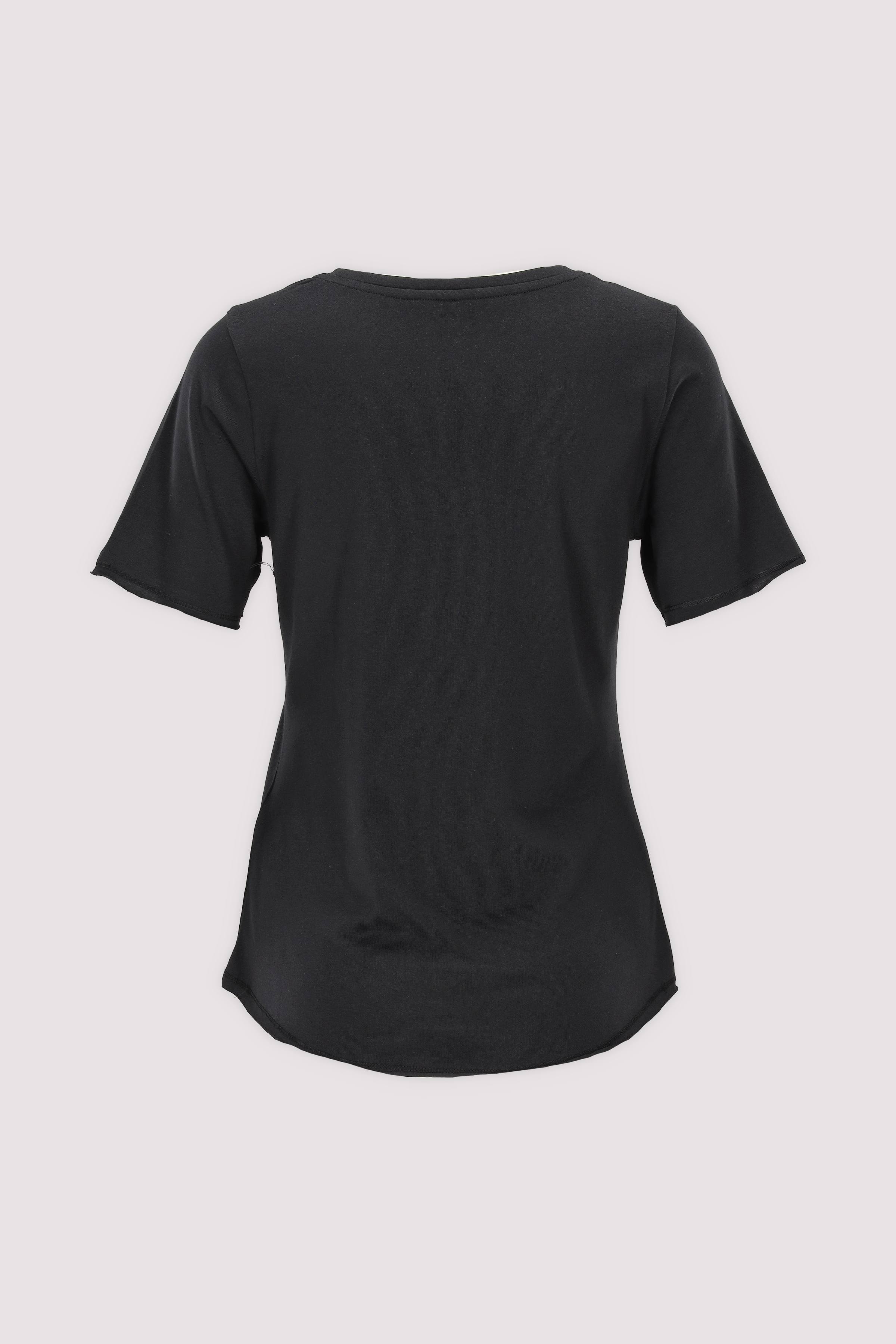 Juvia Damen T‑Shirt in schwarz