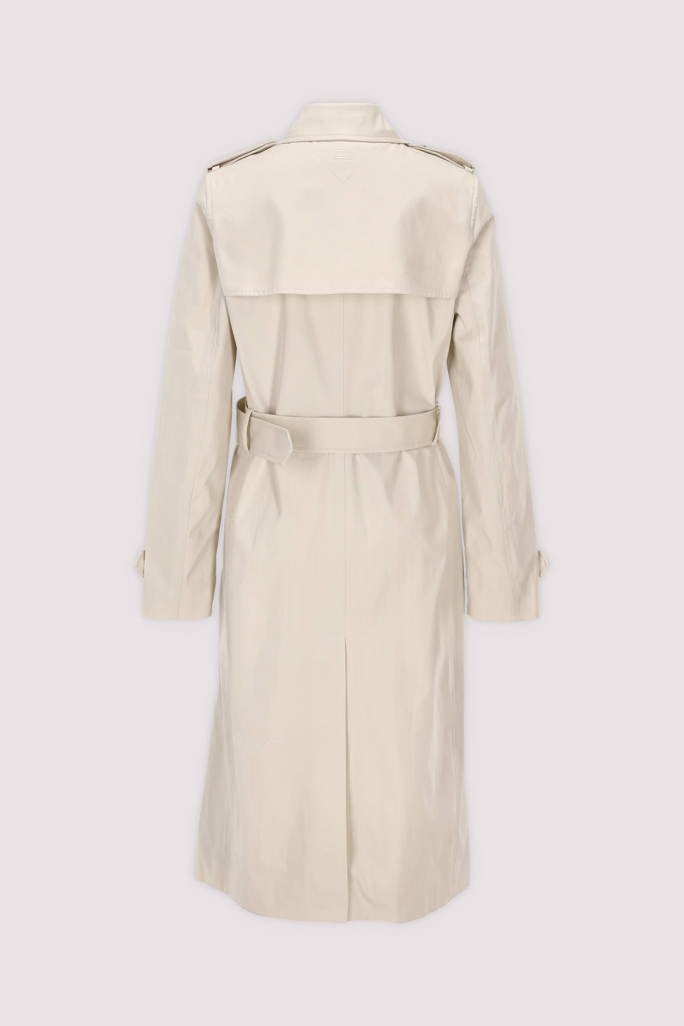 SLIM COTTON MIDI TRENCH