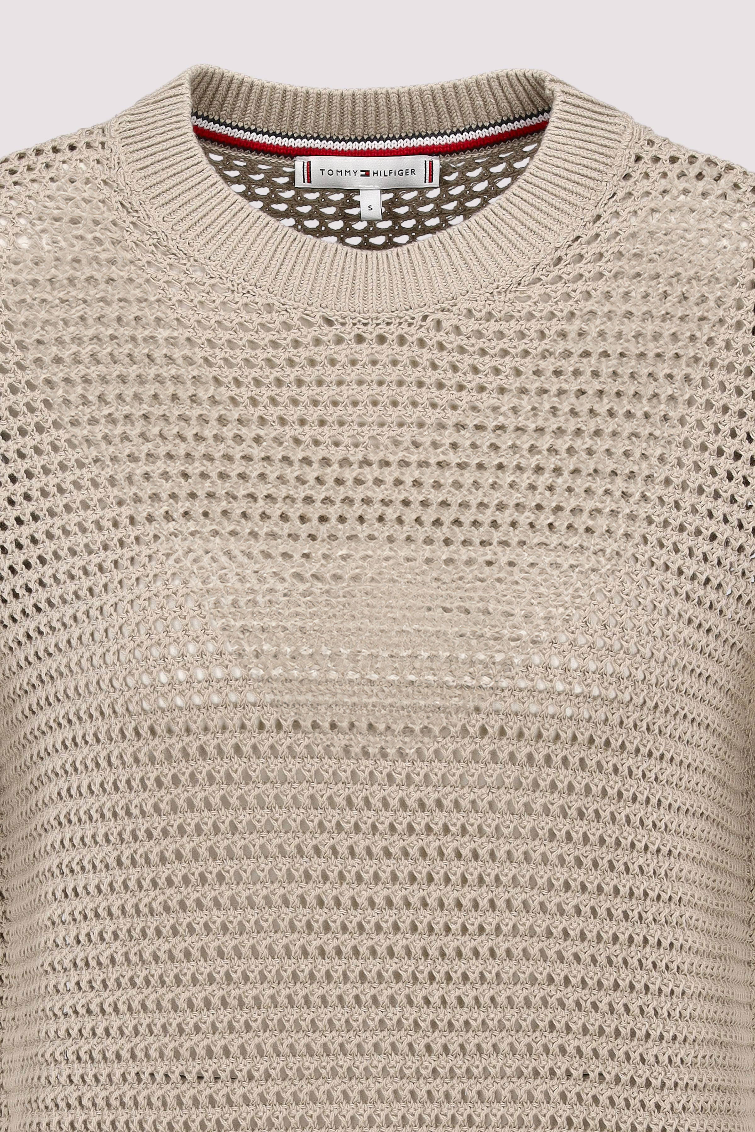 Tommy Hilfiger - POINTELLE CROCHET SS C-NK SWT