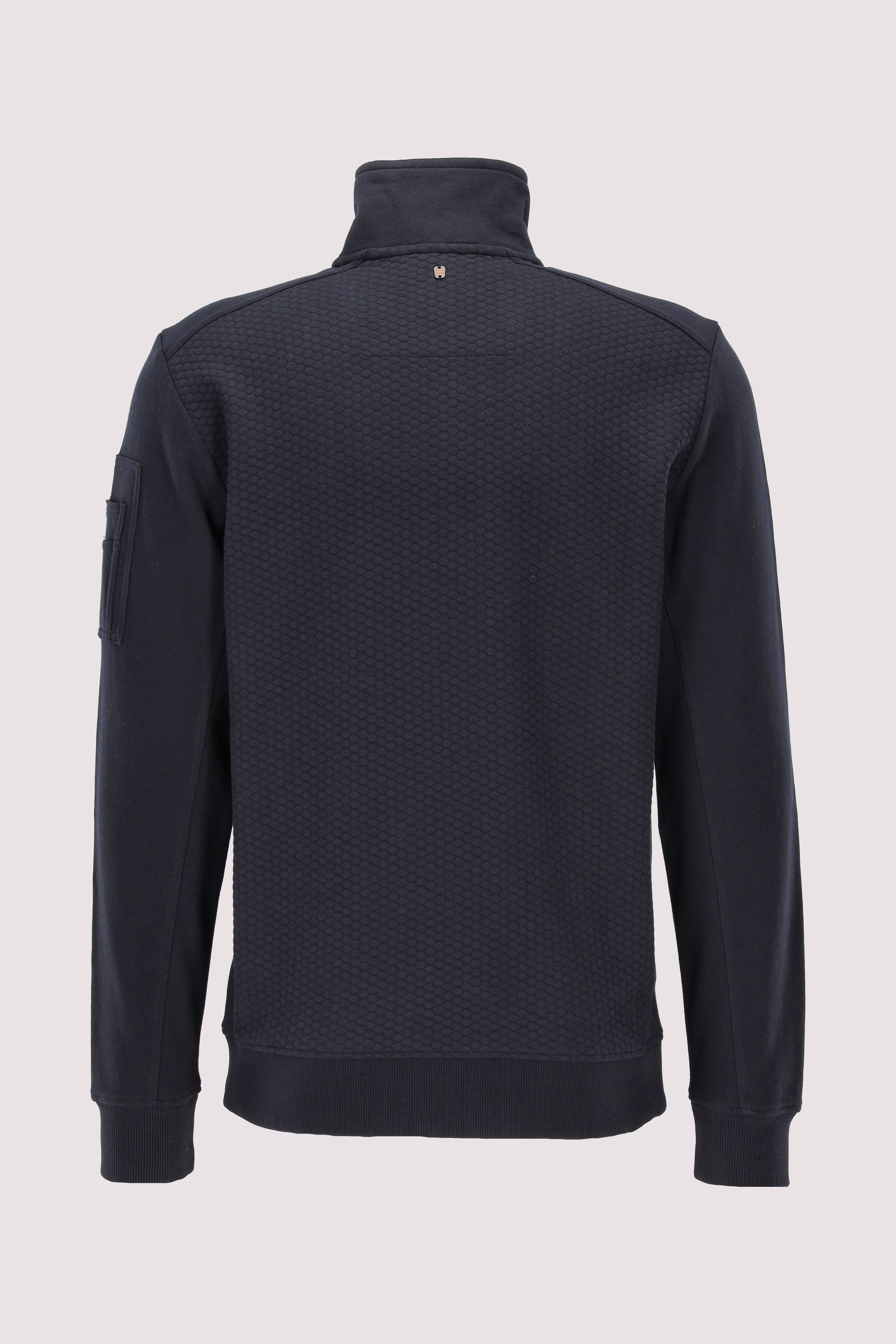 Zip jacket jacquard interlock