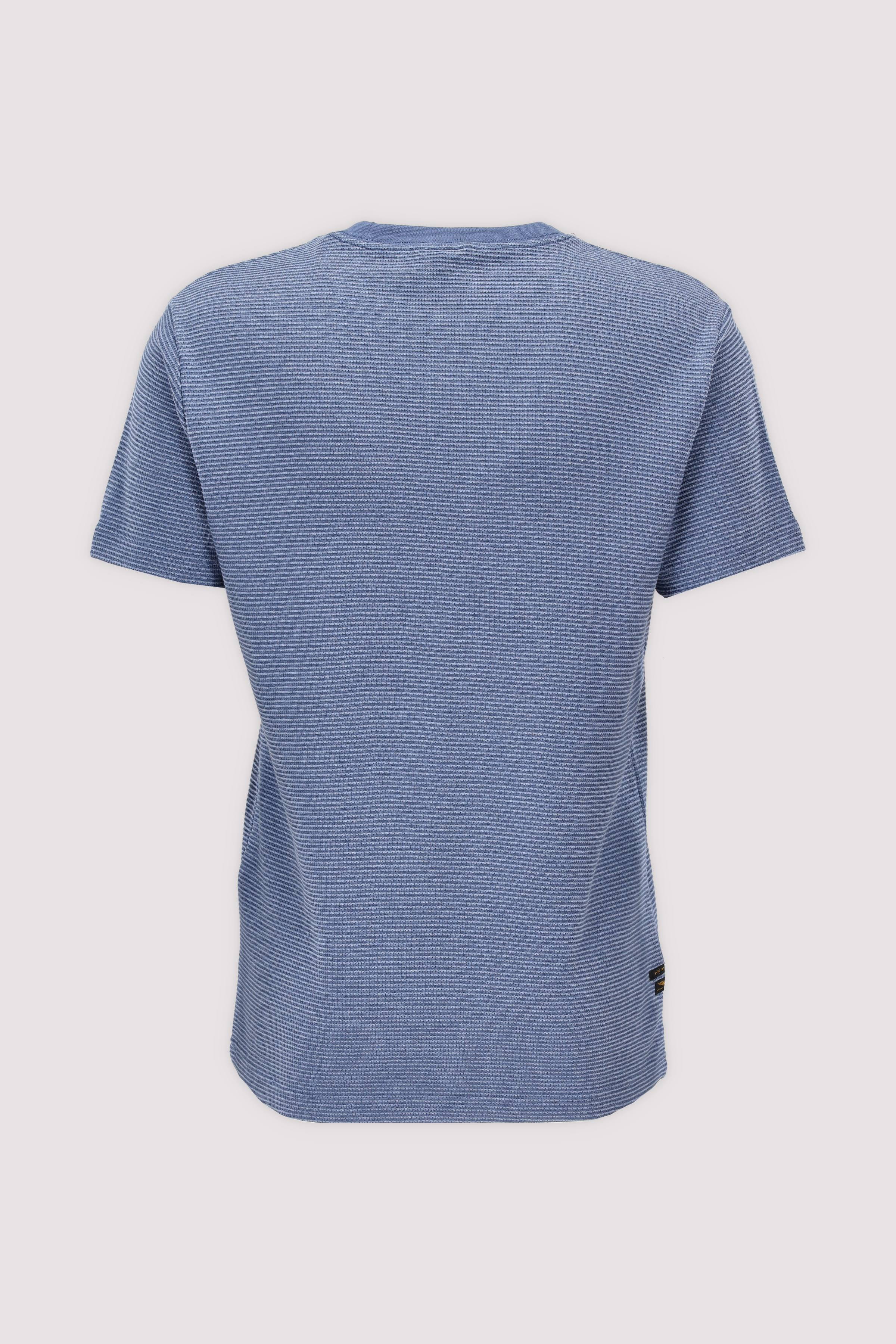 Short sleeve r-neck two tone t