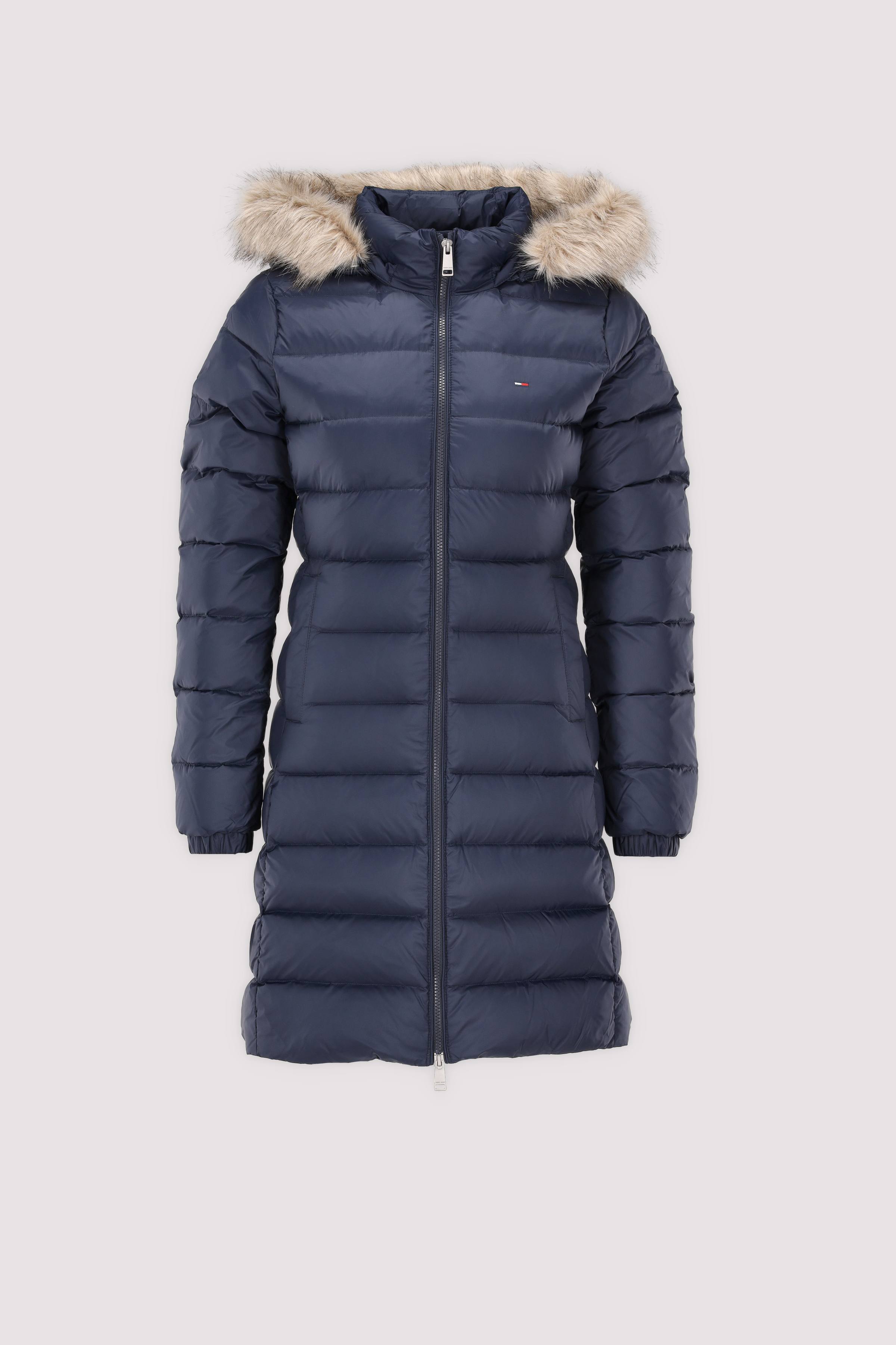 Tommy Jeans Damen Wintermantel blau
