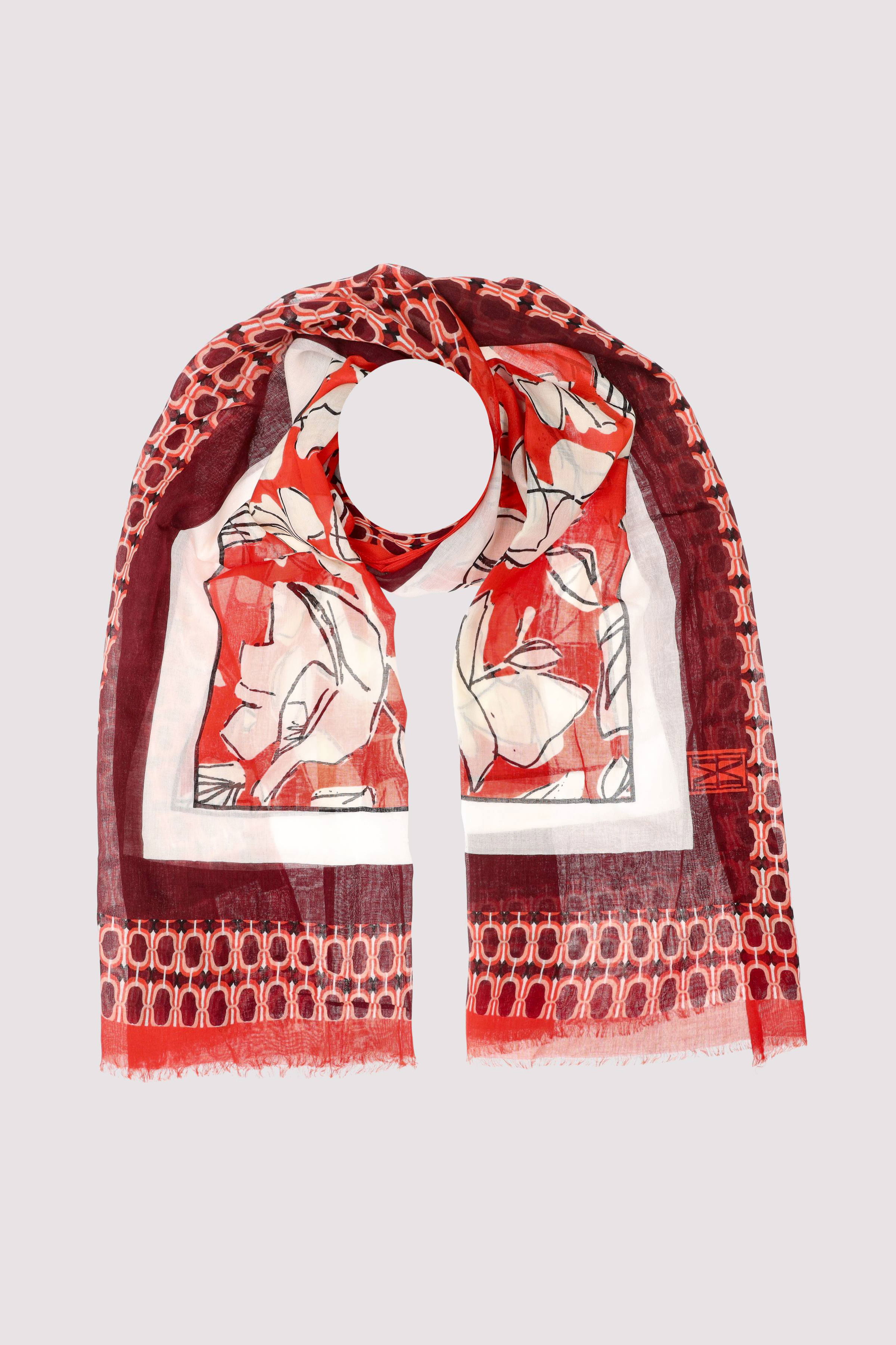 Scarf, woven, cotton-modal, va
