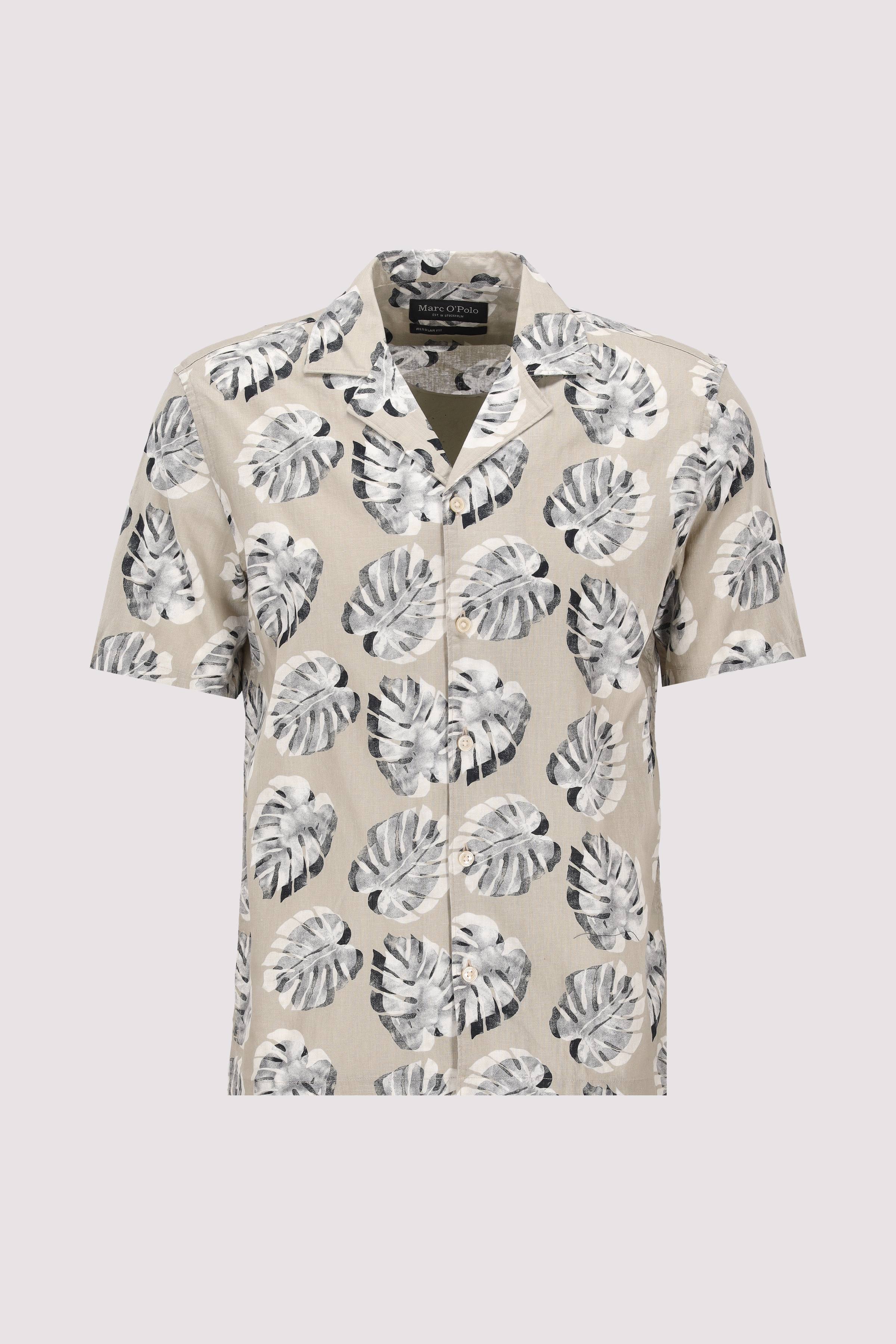 Camp collar, short sleeves, sl