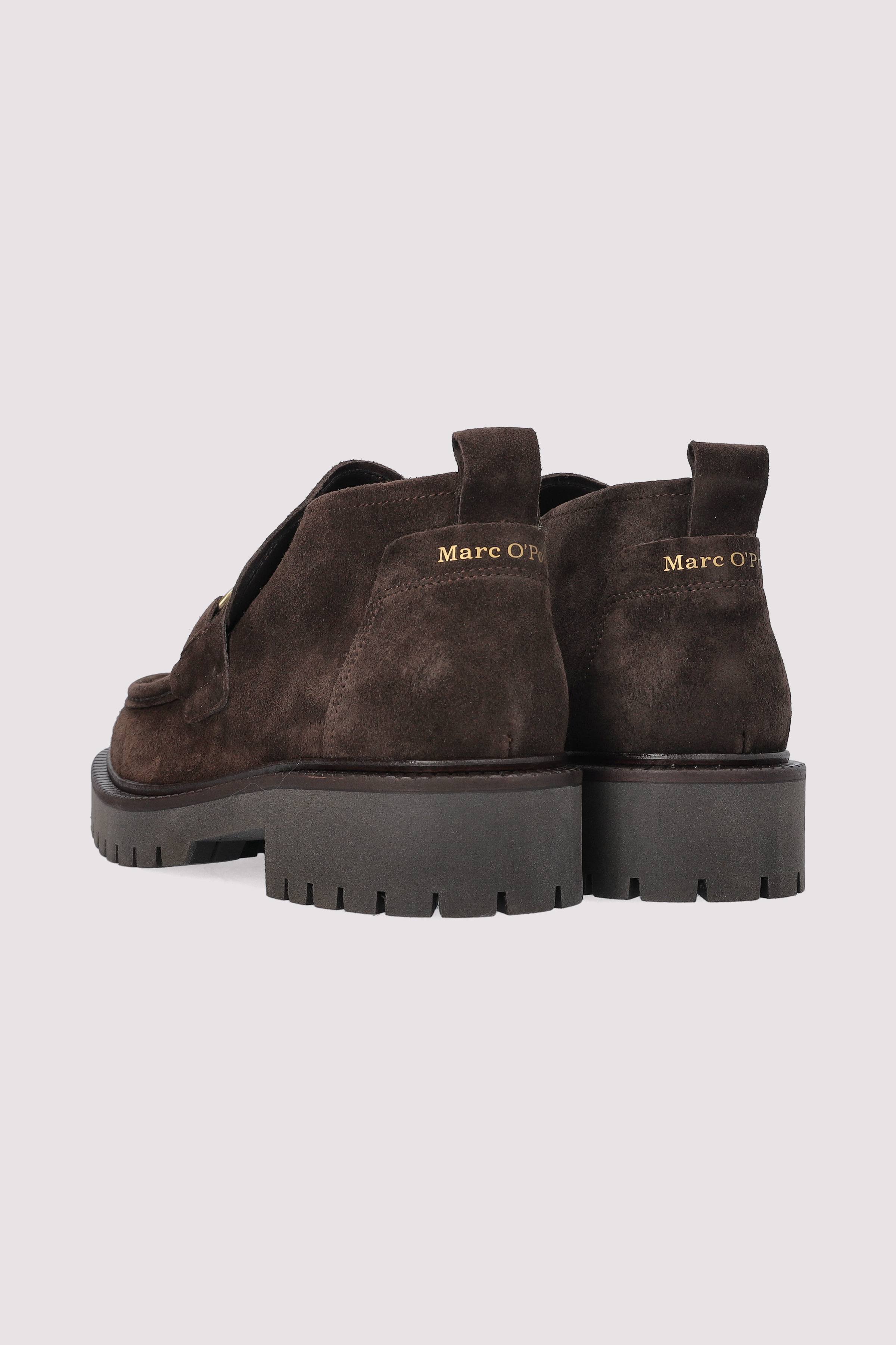 Marc O Polo Schuhe - Marc O'Polo Damen-Leder-Slipper braun