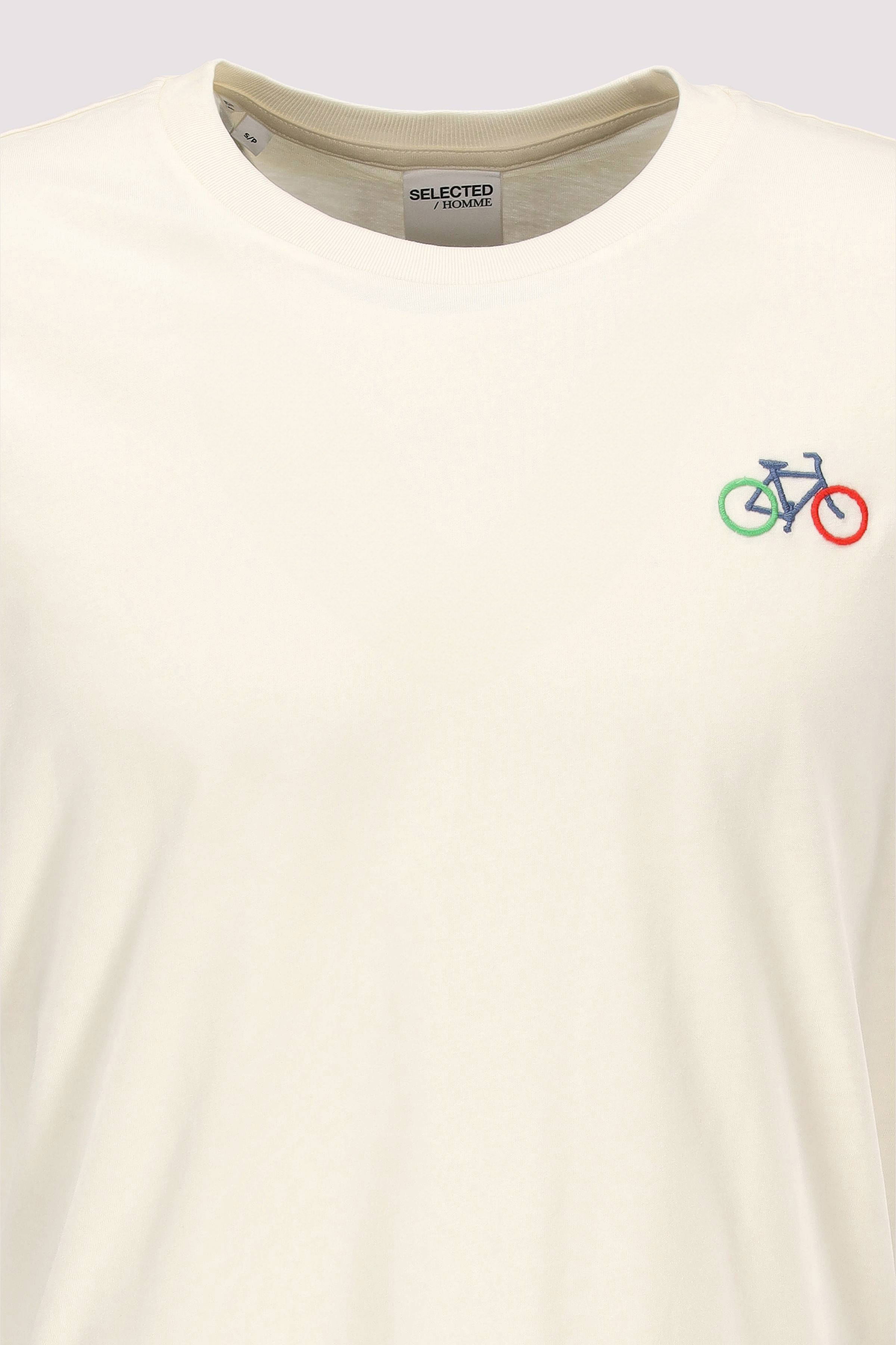 Selected - SLHREG-CLAUS SS EMB TEE EX