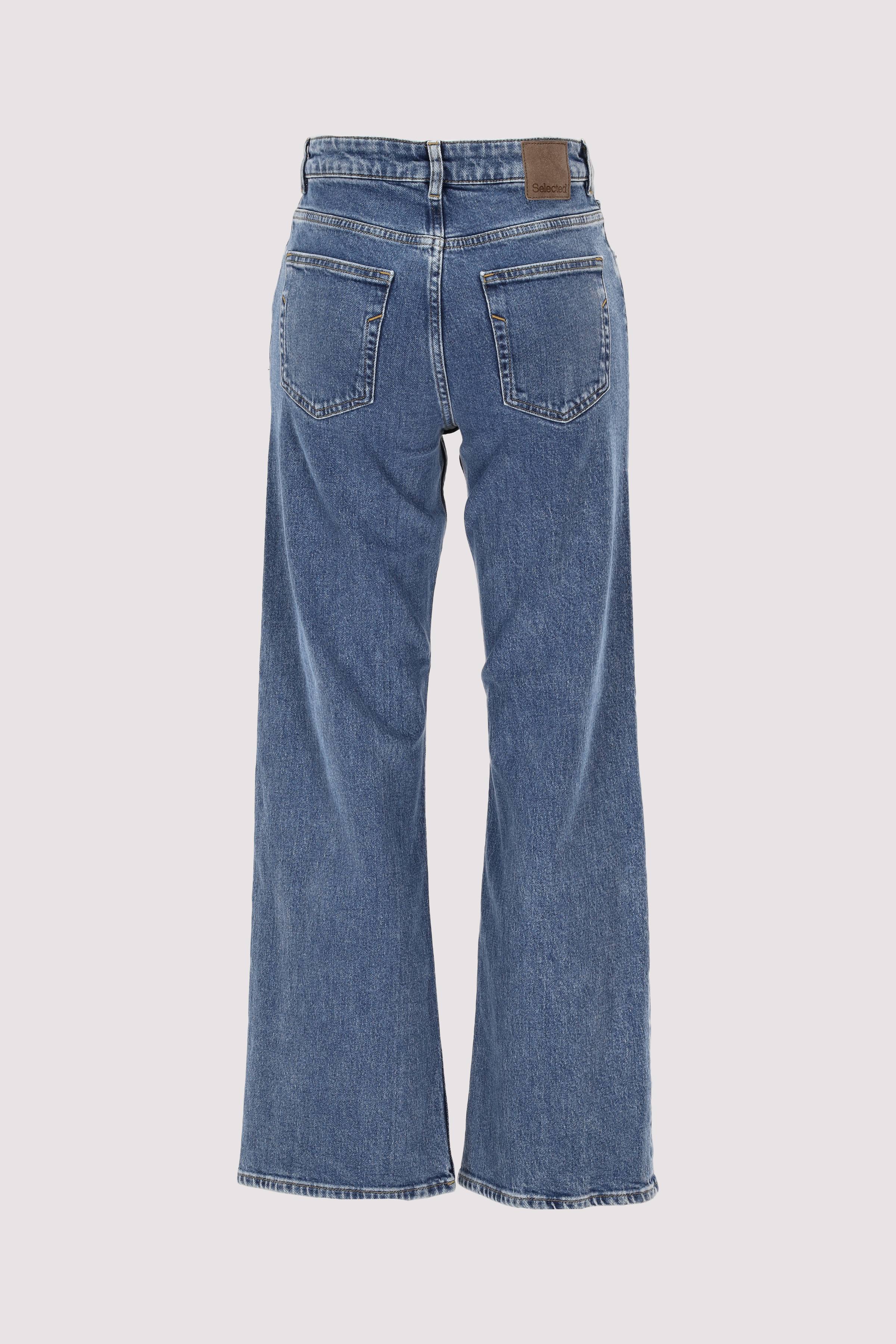 Selected Boyfriend Jeans mittelblau