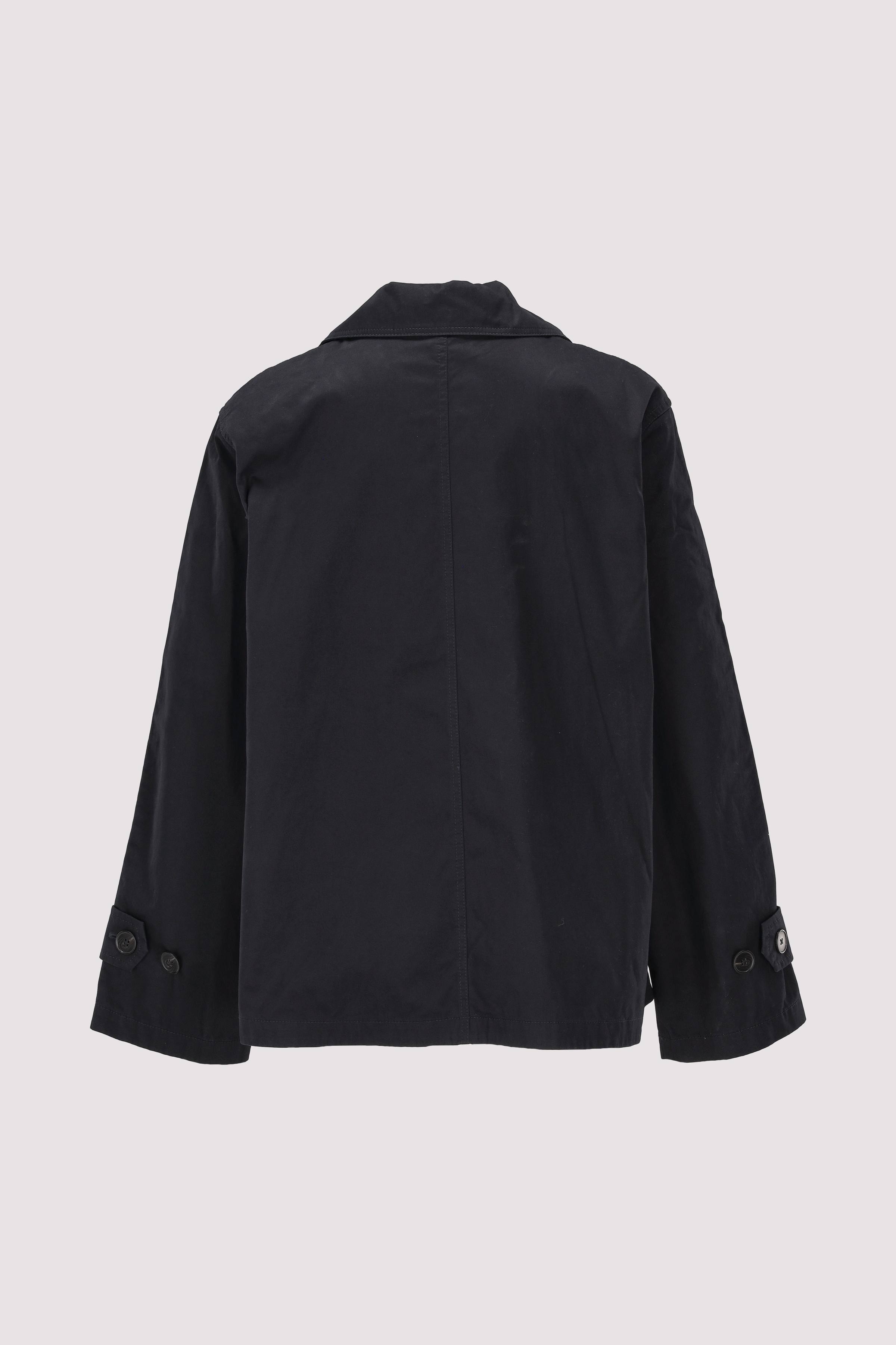 Cotton caban, lapel collar, we