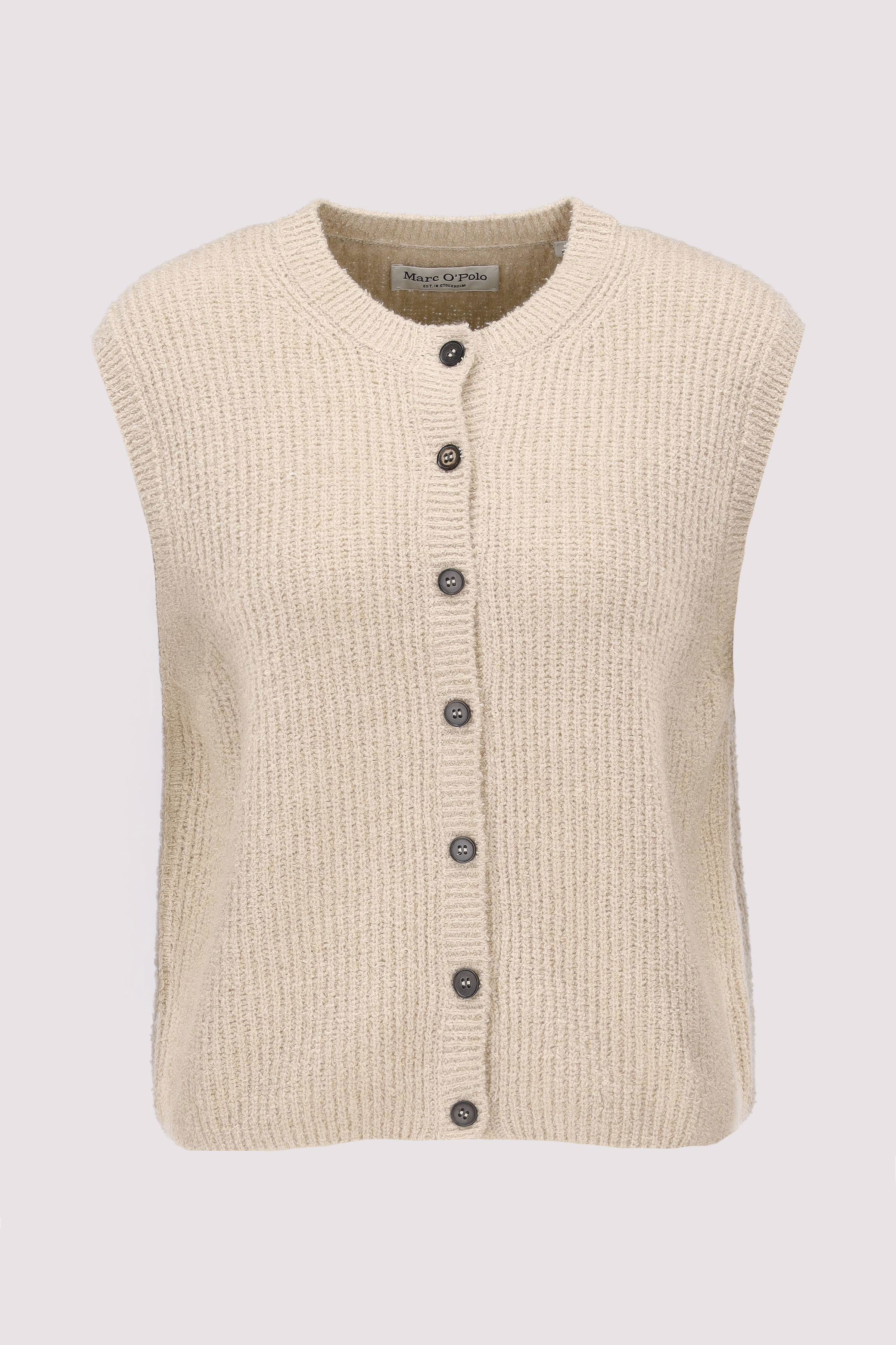 Vest, sleeveless, round neck