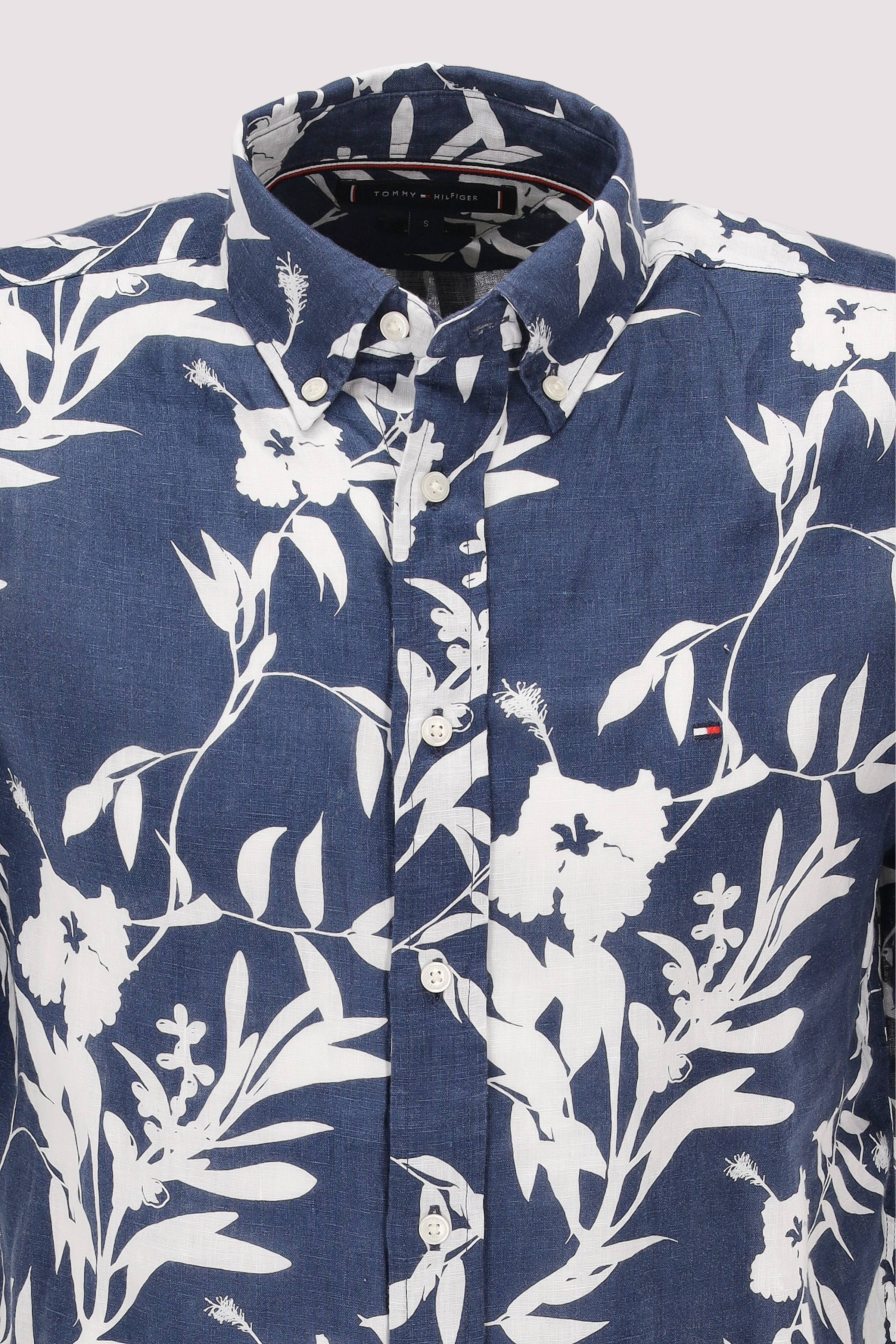 Tommy Hilfiger - LINEN TROPICAL PRT SS RF SHIRT Tommy Hilfiger - LINEN TROPICAL PRT SS RF SHIRT