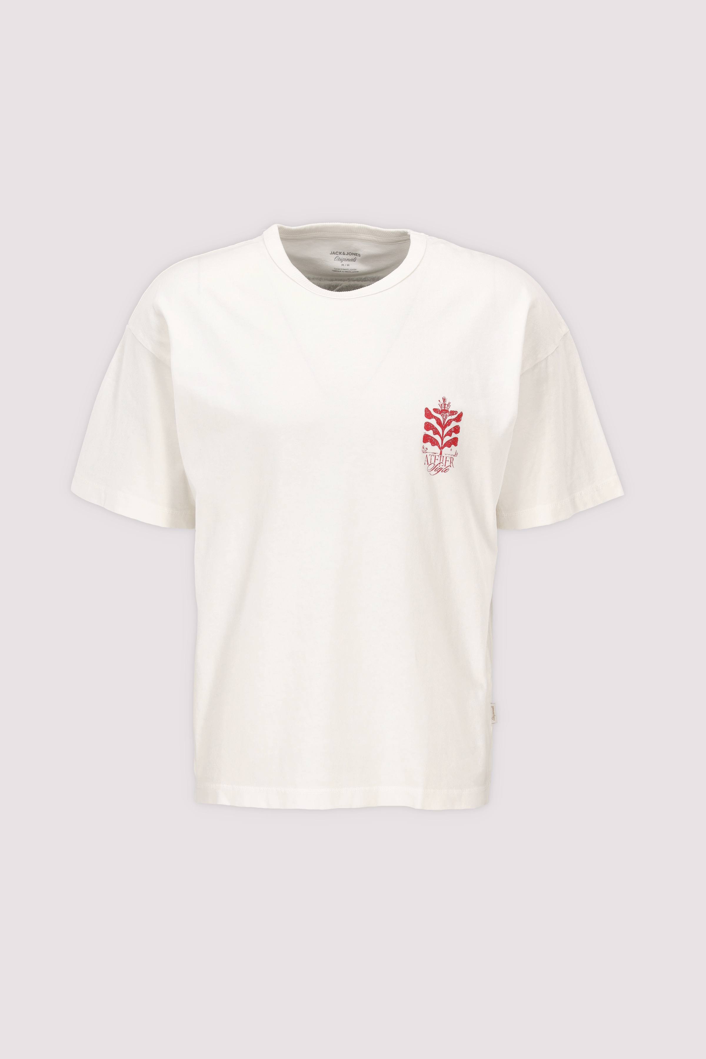 Jack and Jones Kurzarm-T-Shirt weiß
