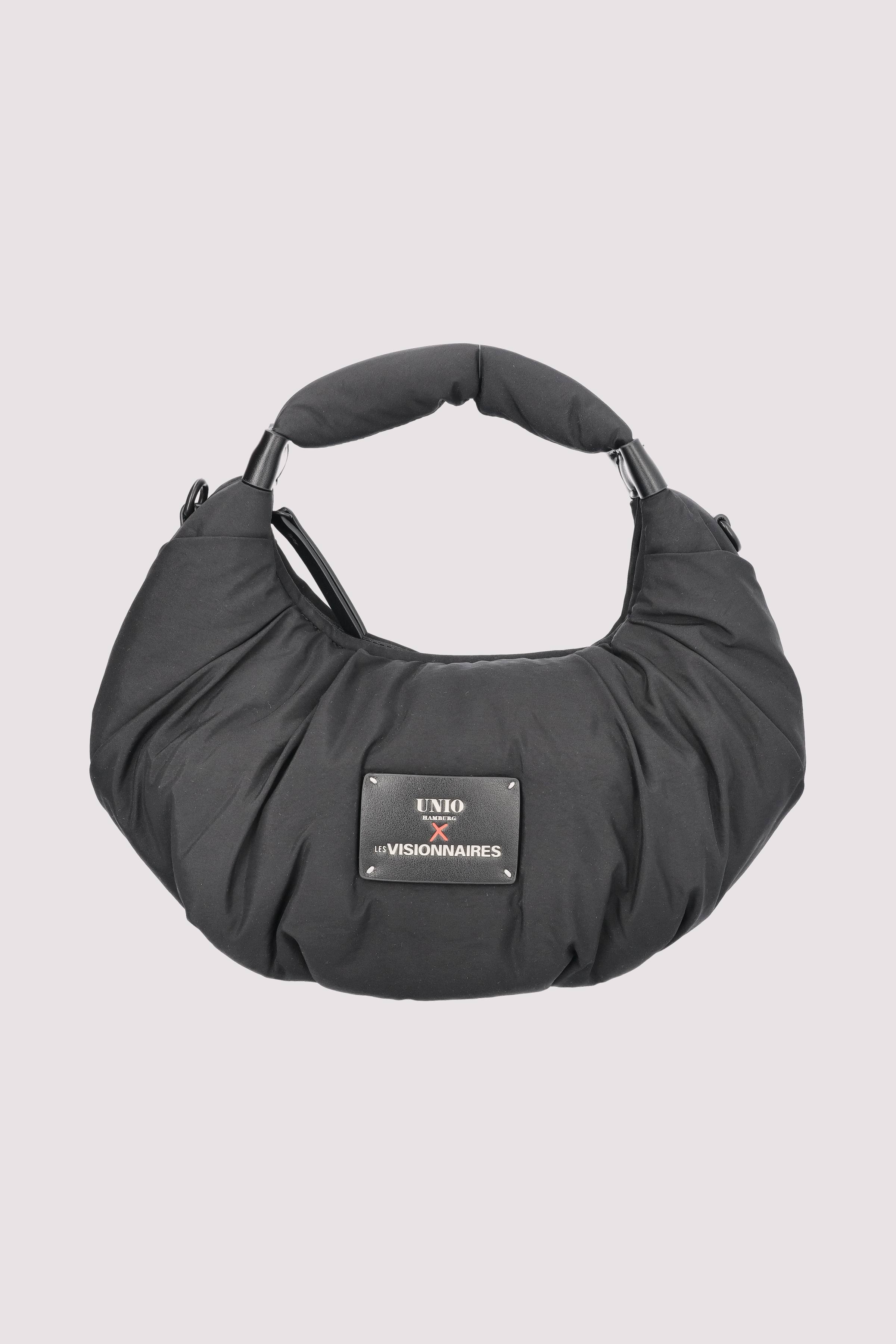 Schwarze Crossbody-Bag aus recyceltem Ny