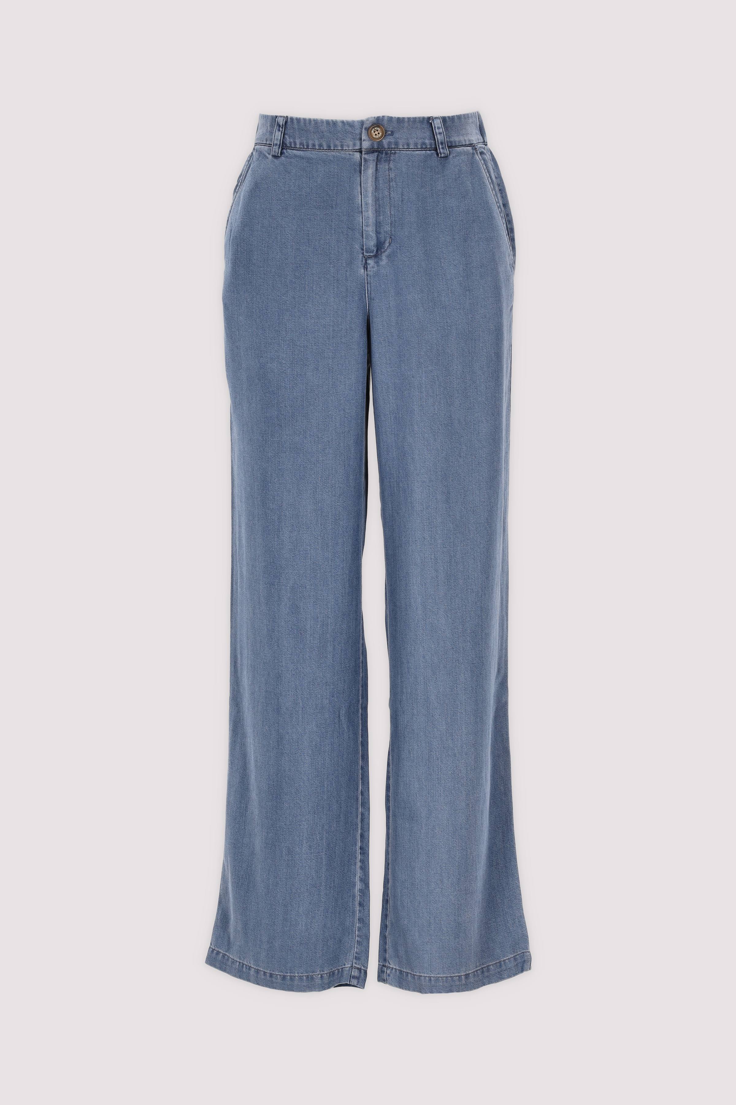 MosMosh Wide-Leg-Hose in Blau