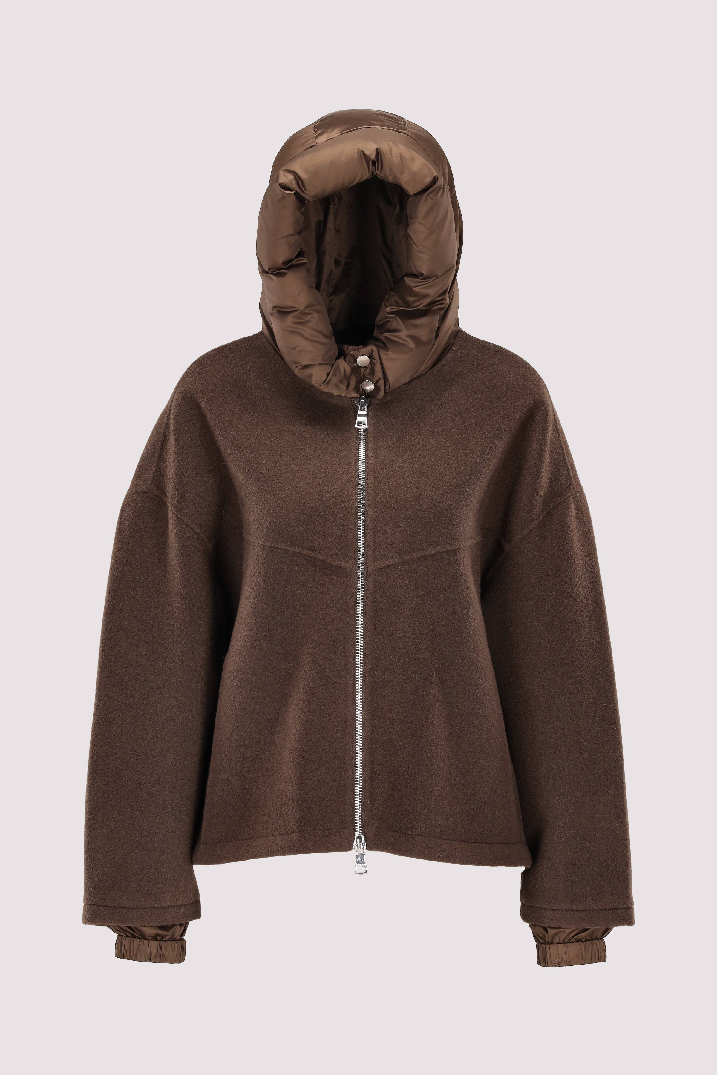 Blonde No. 8 - Wolljacke braun für Damen, warm und läss