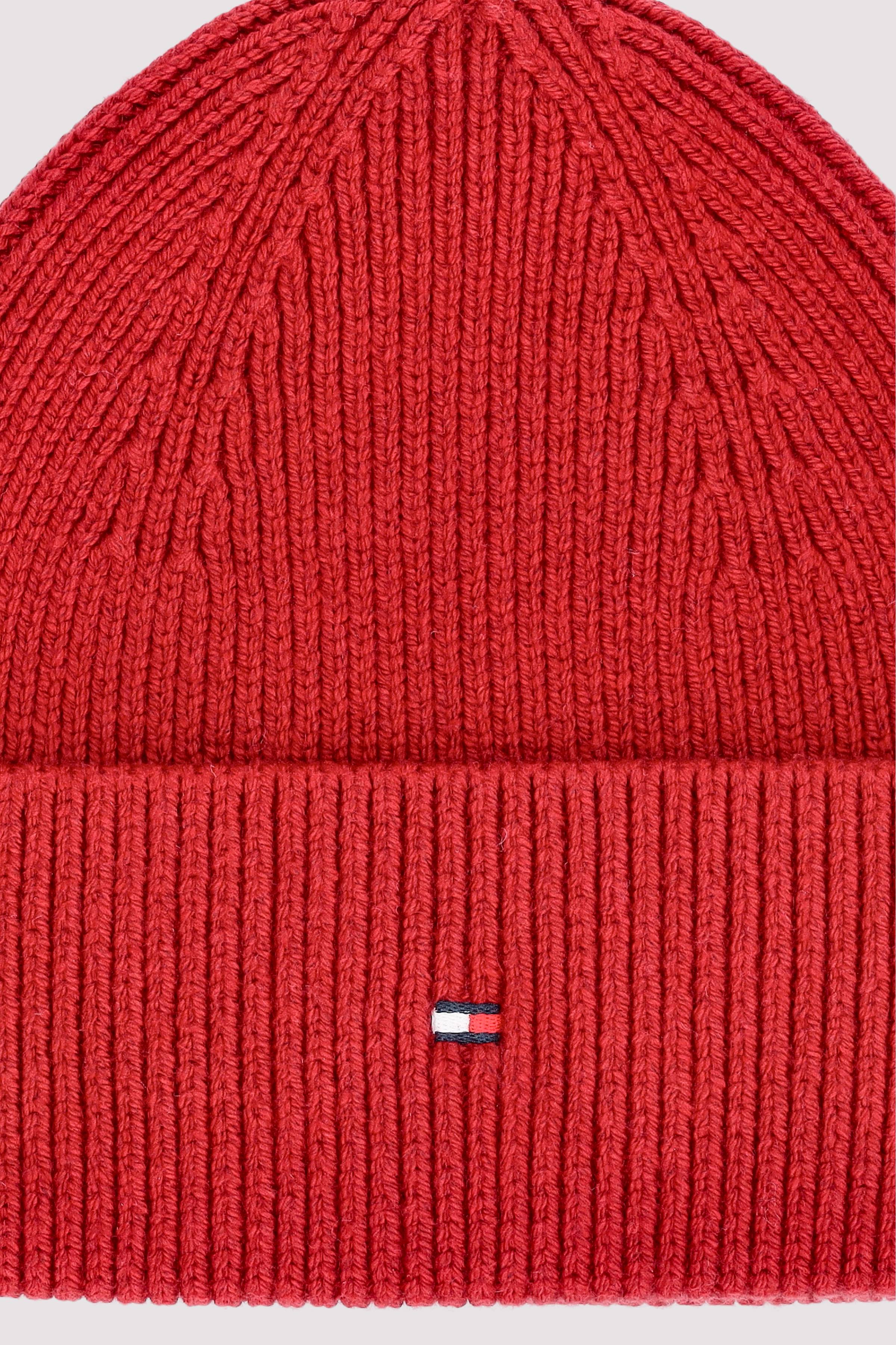 Tommy Hilfiger rote Mütze aus Polyester