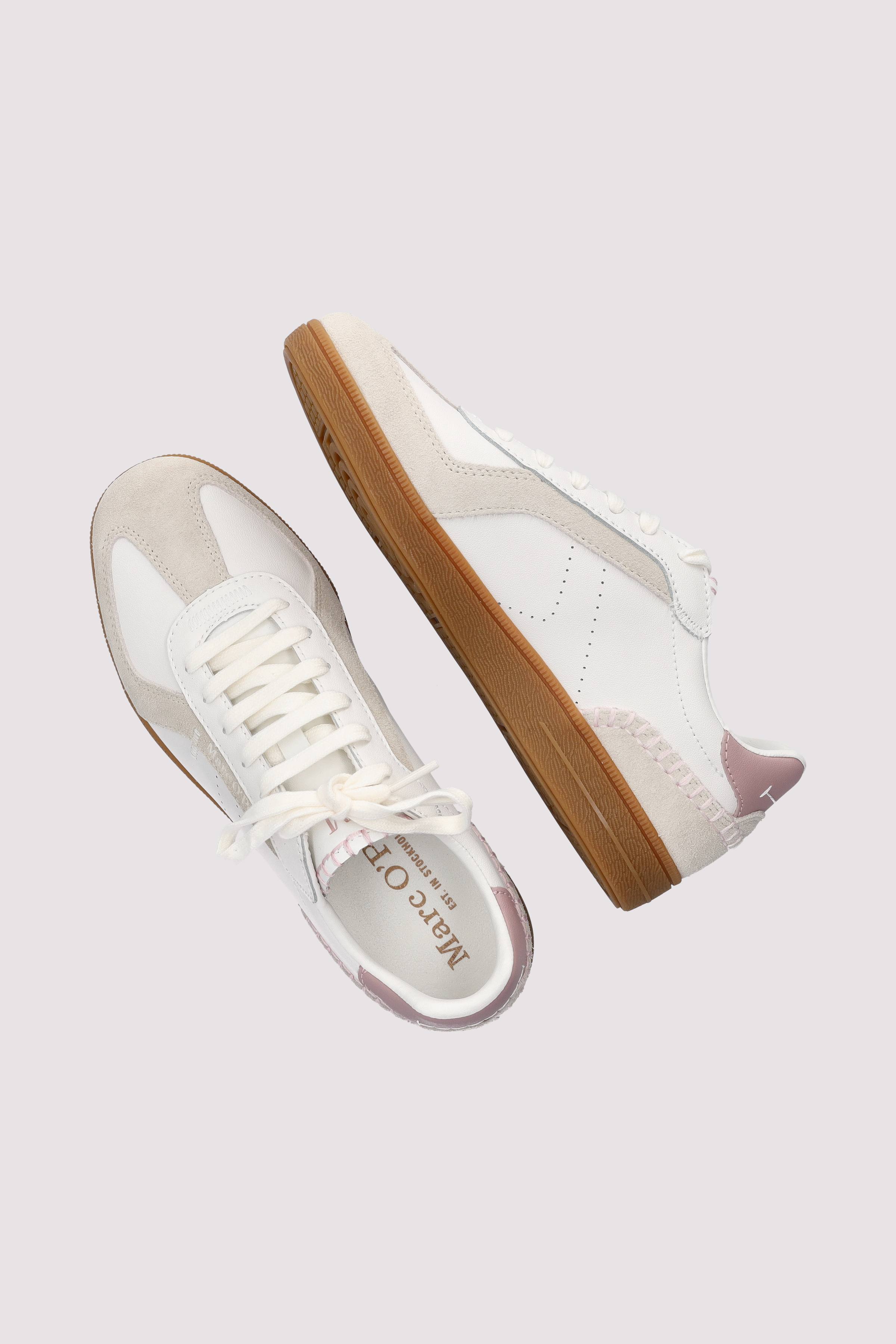 Marc O Polo Schuhe - Marc O'Polo Damen Sneaker Offwhite-Rose