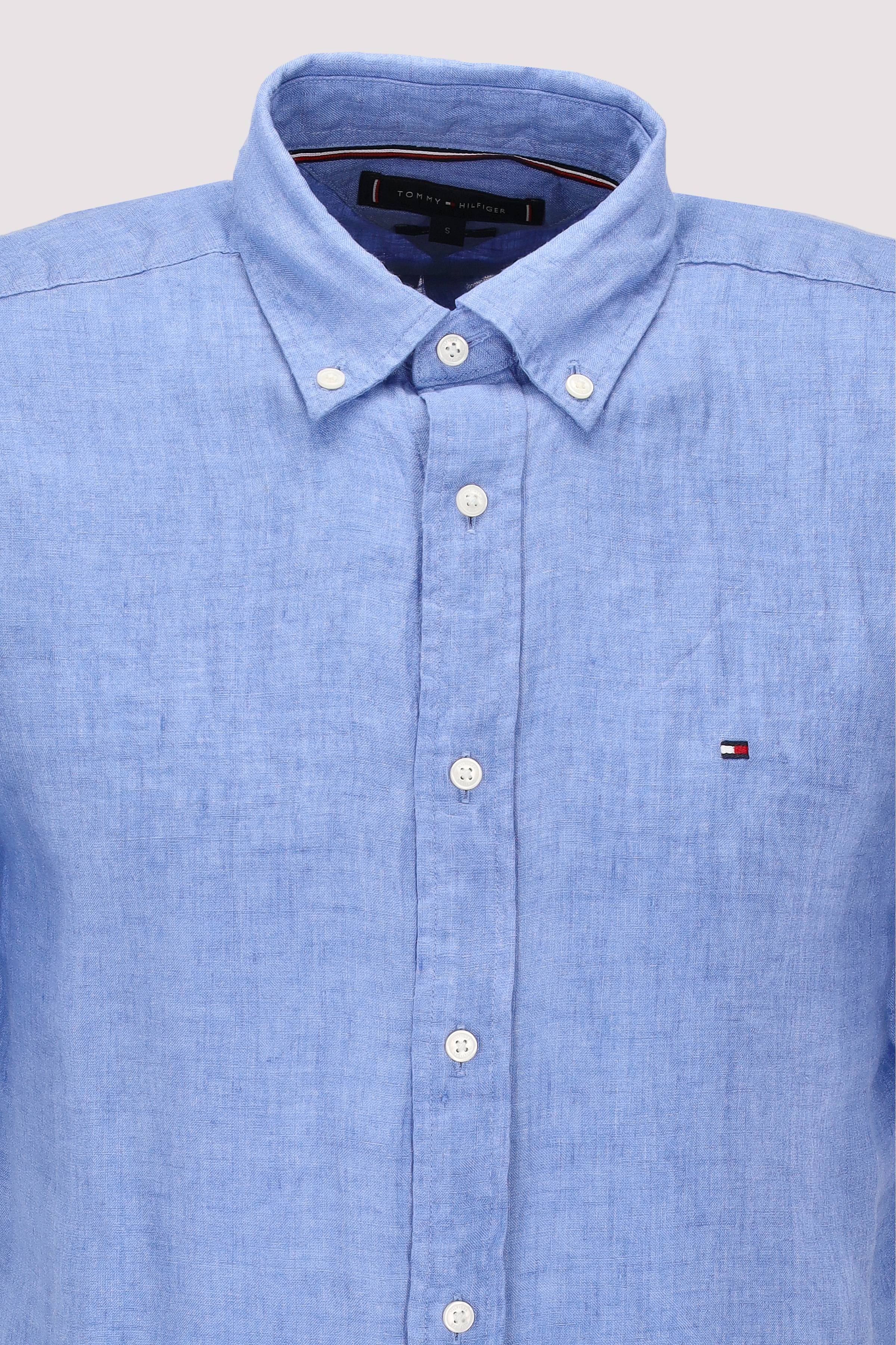 Tommy Hilfiger - PIGMENT DYED LINEN RF SHIRT S/