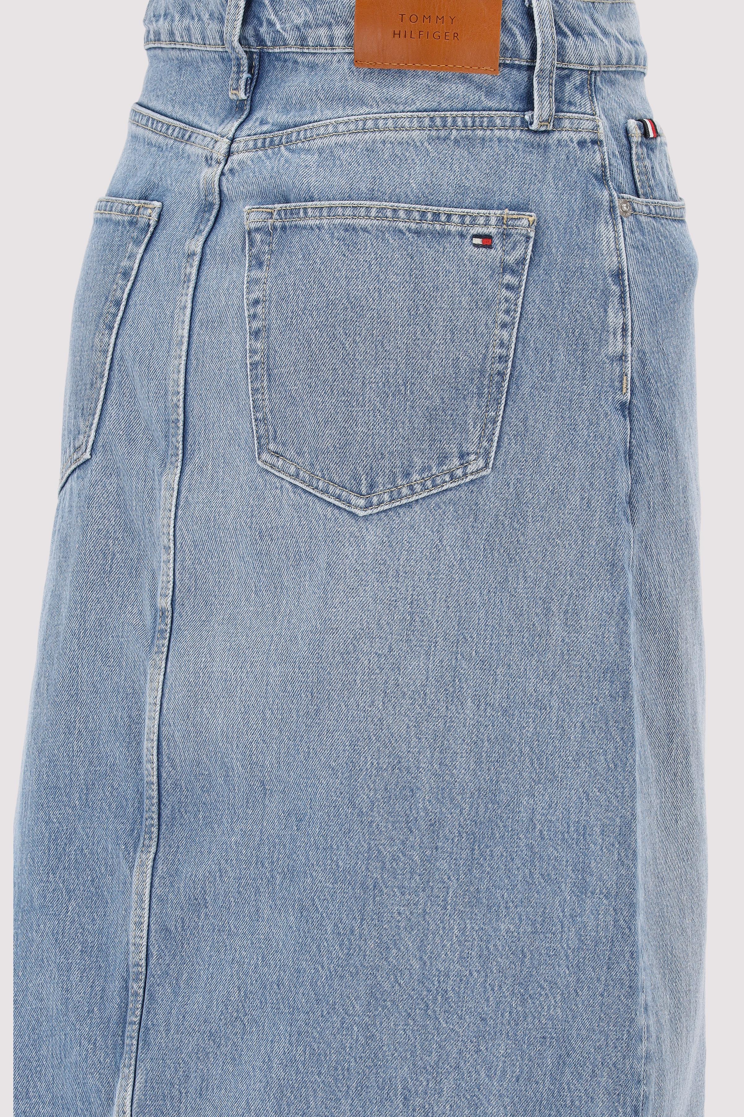 Tommy Hilfiger - DNM MIDI STRAIGHT SKIRT HW UMA Tommy Hilfiger - DNM MIDI STRAIGHT SKIRT HW UMA