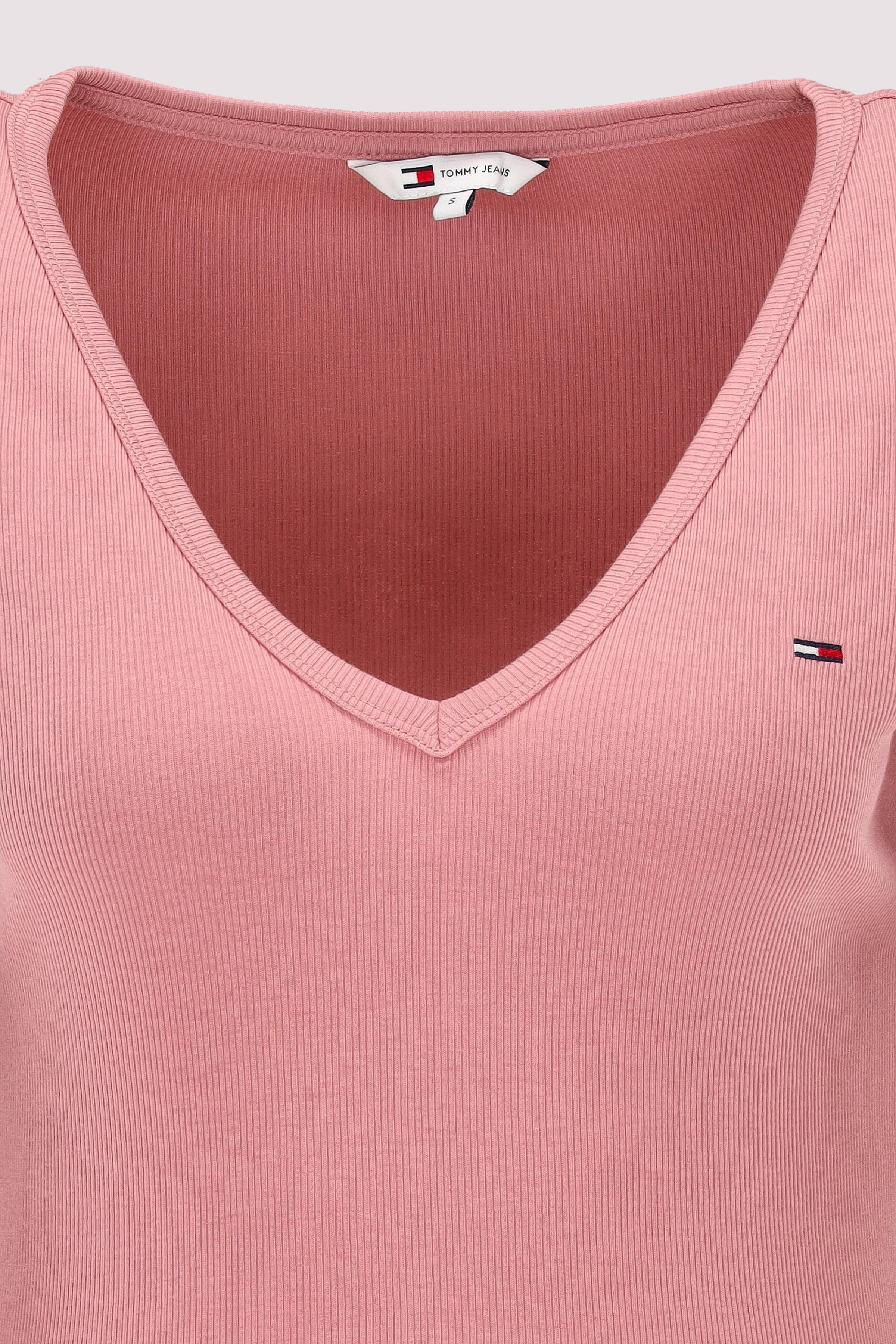 Tommy Jeans - TJW SLIM ESSENTIAL RIB V SS