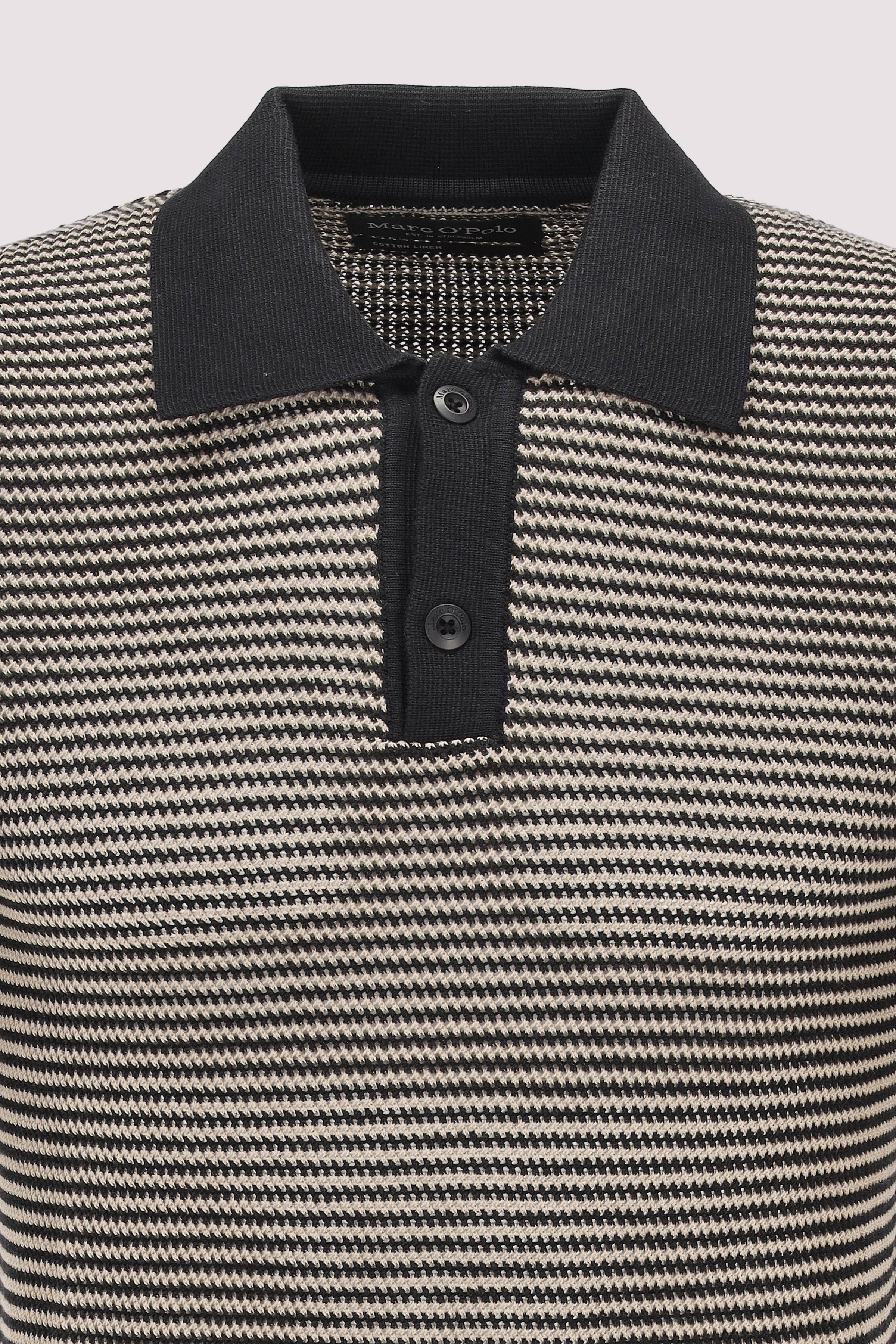 Marc O´Polo International - Polo, structured cotton, strip