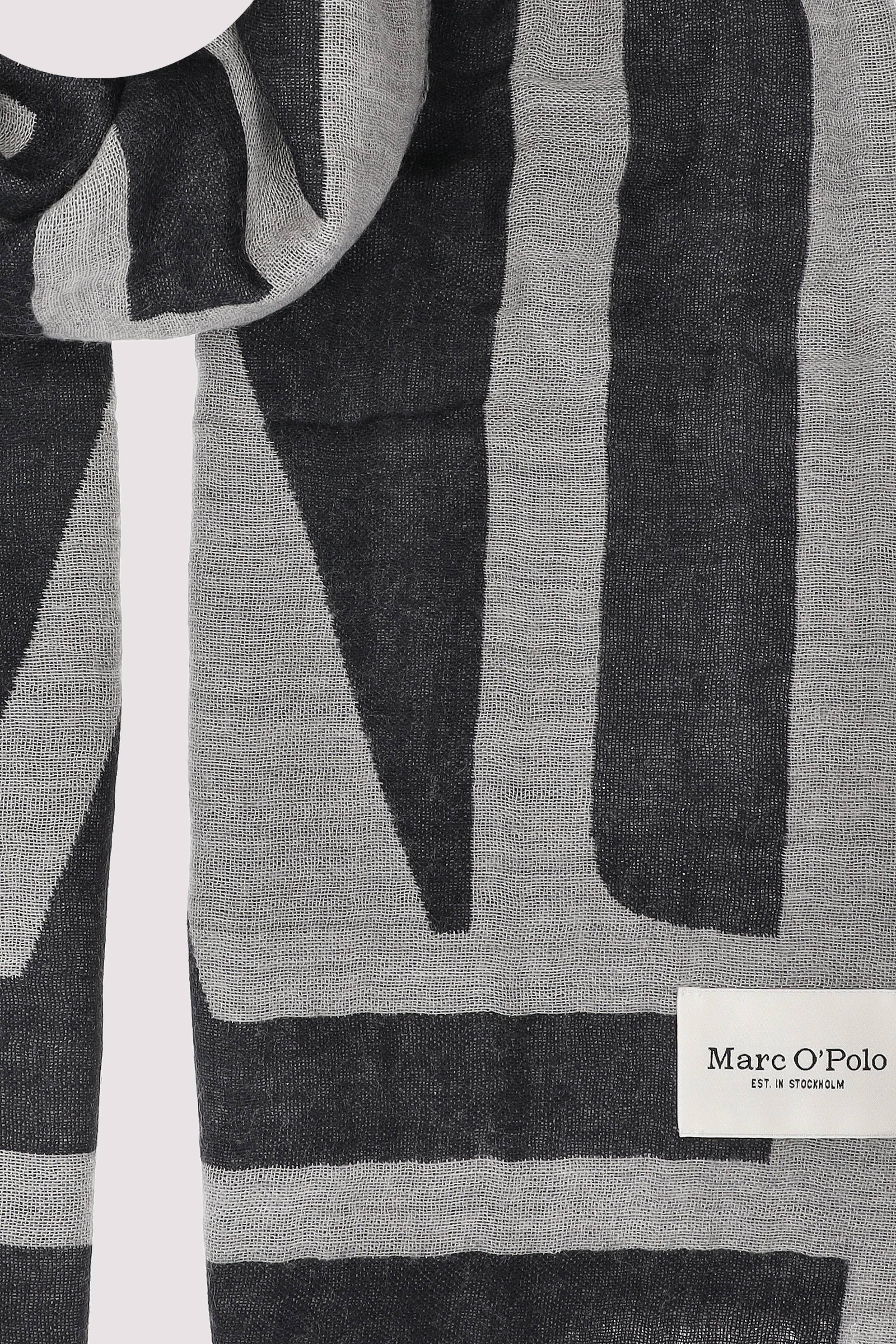 Scarf, wool blend jaccquard, v