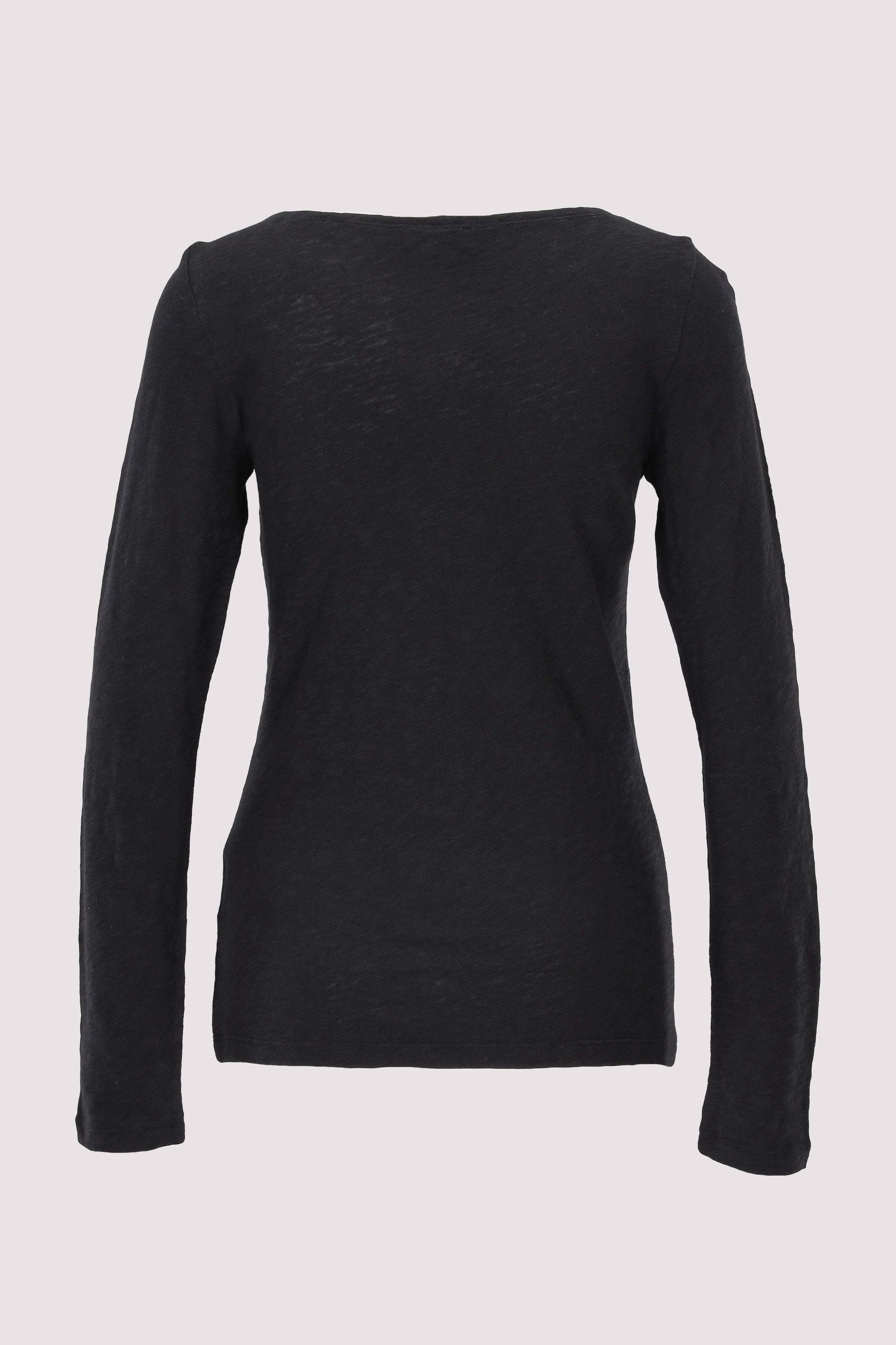 T-shirt, long sleeve, boat nec