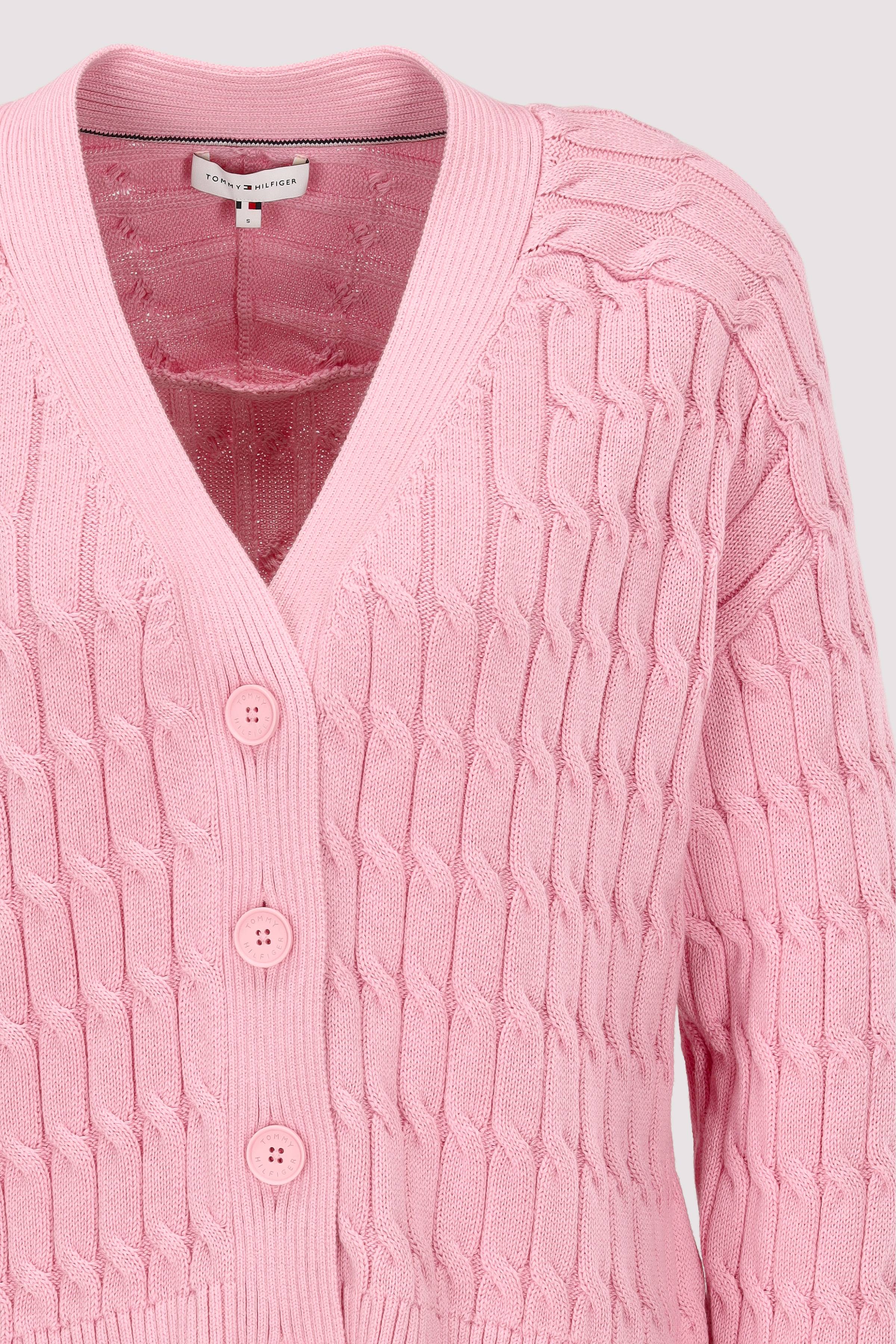 Tommy Hilfiger - MID GG CABLE V-NK LS CARDI