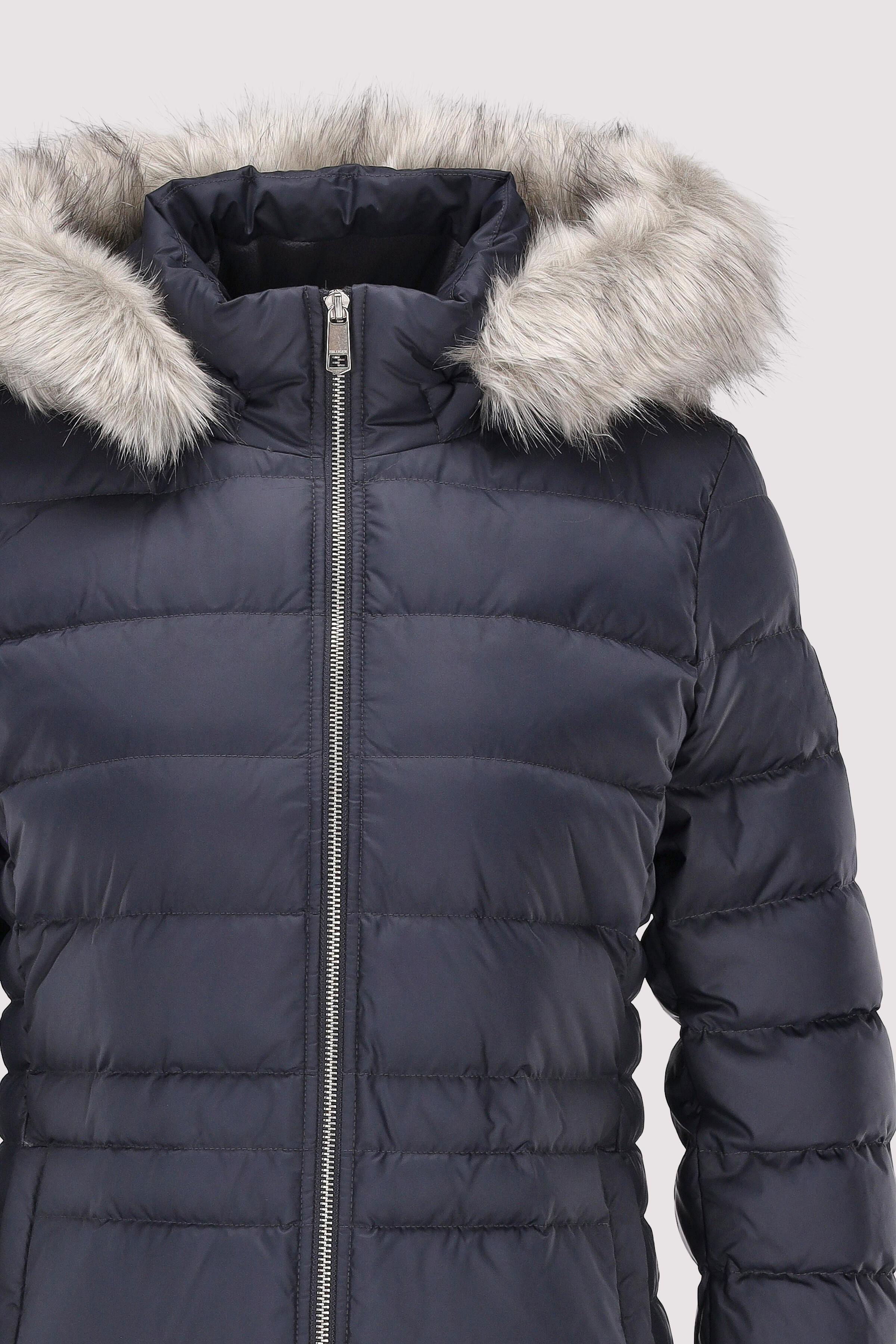 TYRA DOWN COAT WITH FUR | Blue | M | 8720645416227
