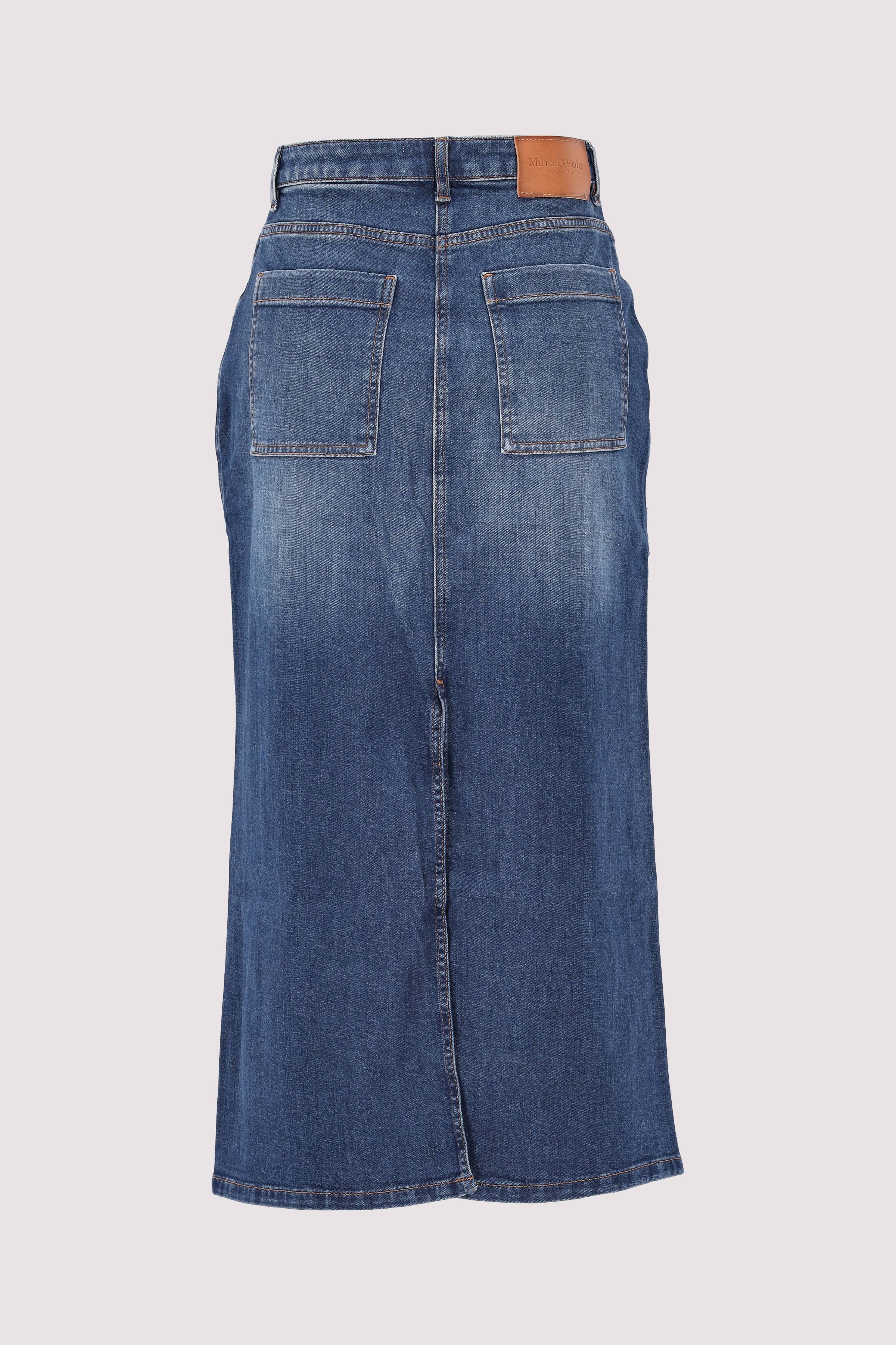 Denim Skirt, mid waist, midi l