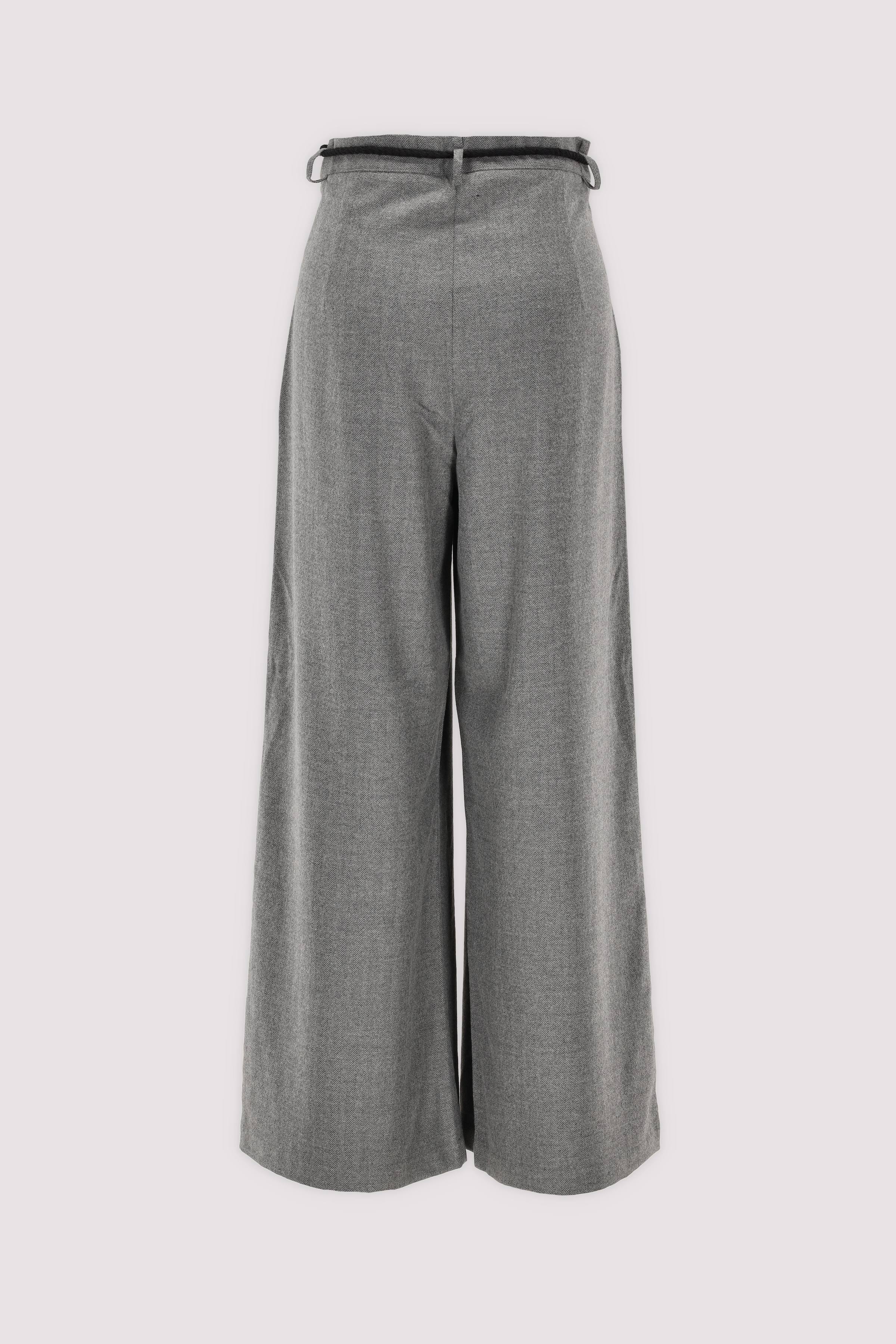 Gitta Banko Wide-Leg-Hose grau