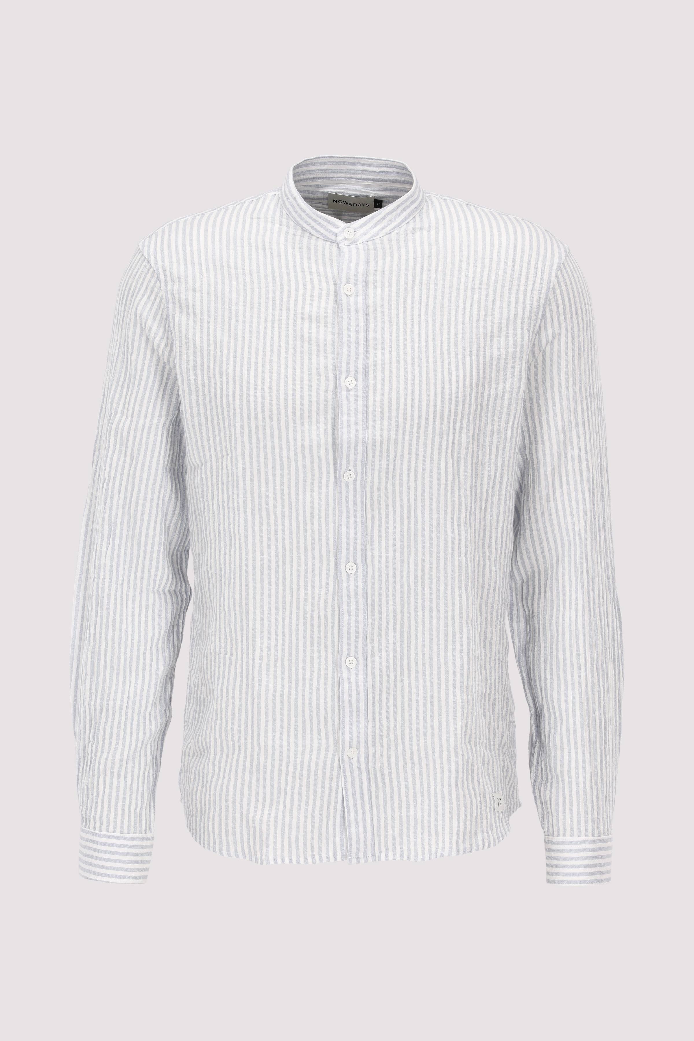 NOWADAYS - crinkle stripe shirt NOWADAYS - crinkle stripe shirt
