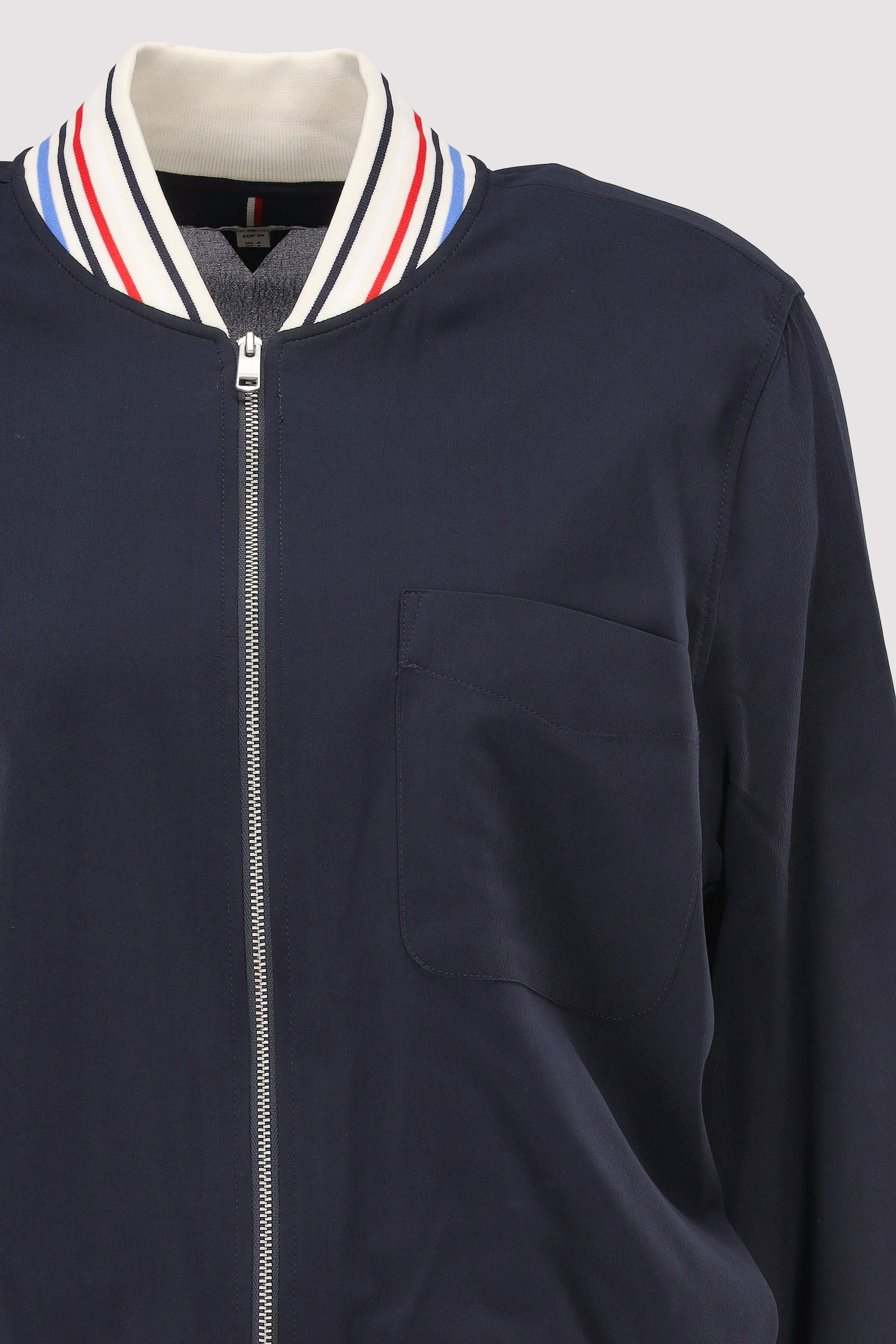 RIB TRIM LS ZIP TOP | Blue | 36 | 8720636209500
