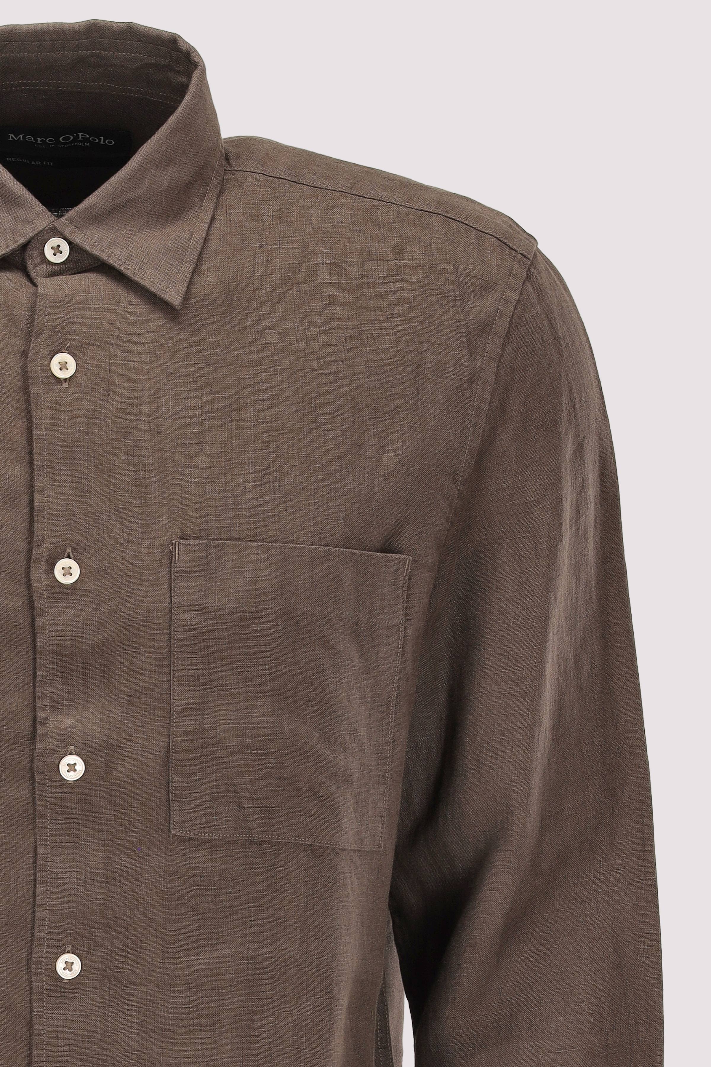 Marc O Polo Casual - Marc O'Polo Leinenhemd Dark nickle