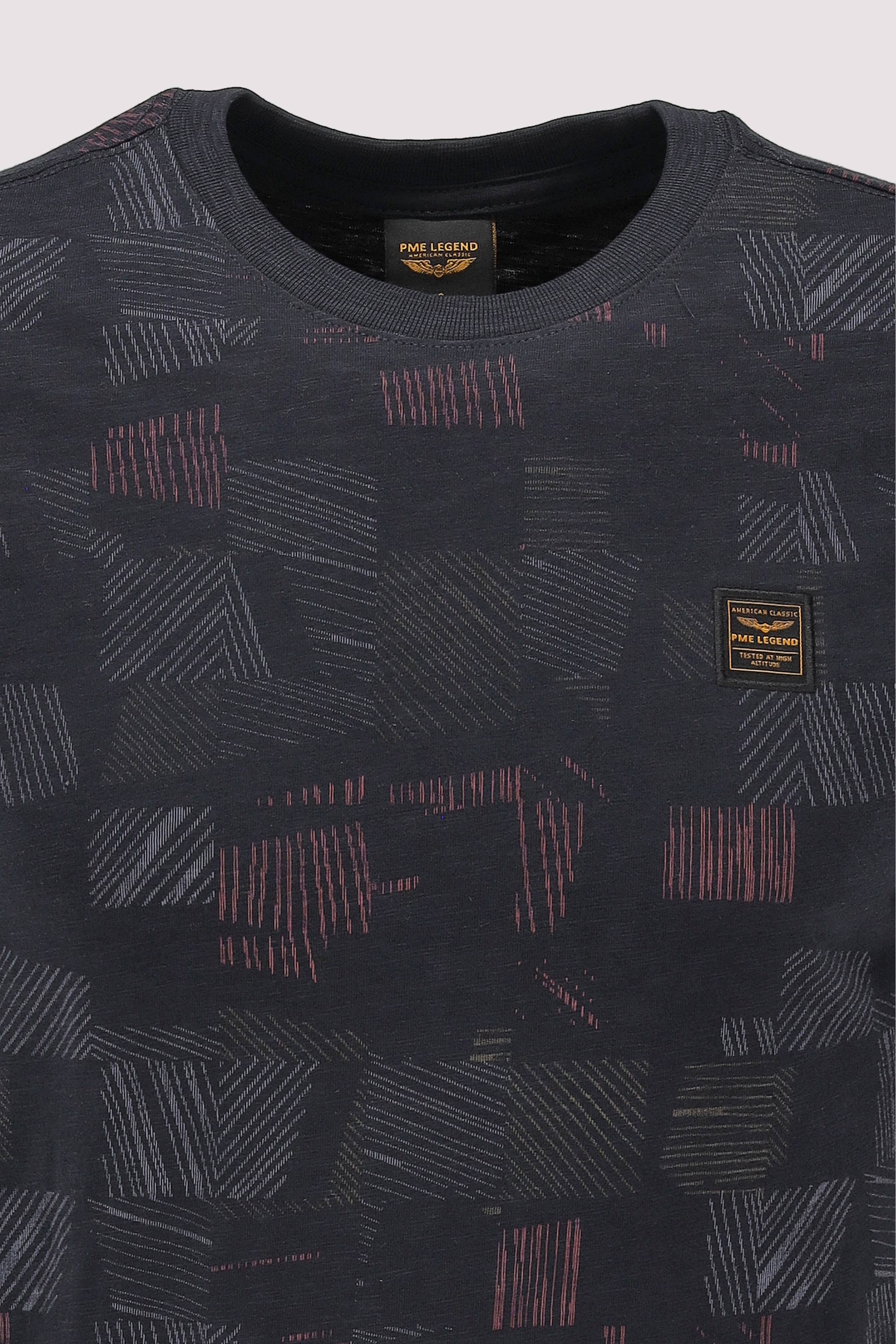 PME Legend - Short sleeve r-neck aop cotton