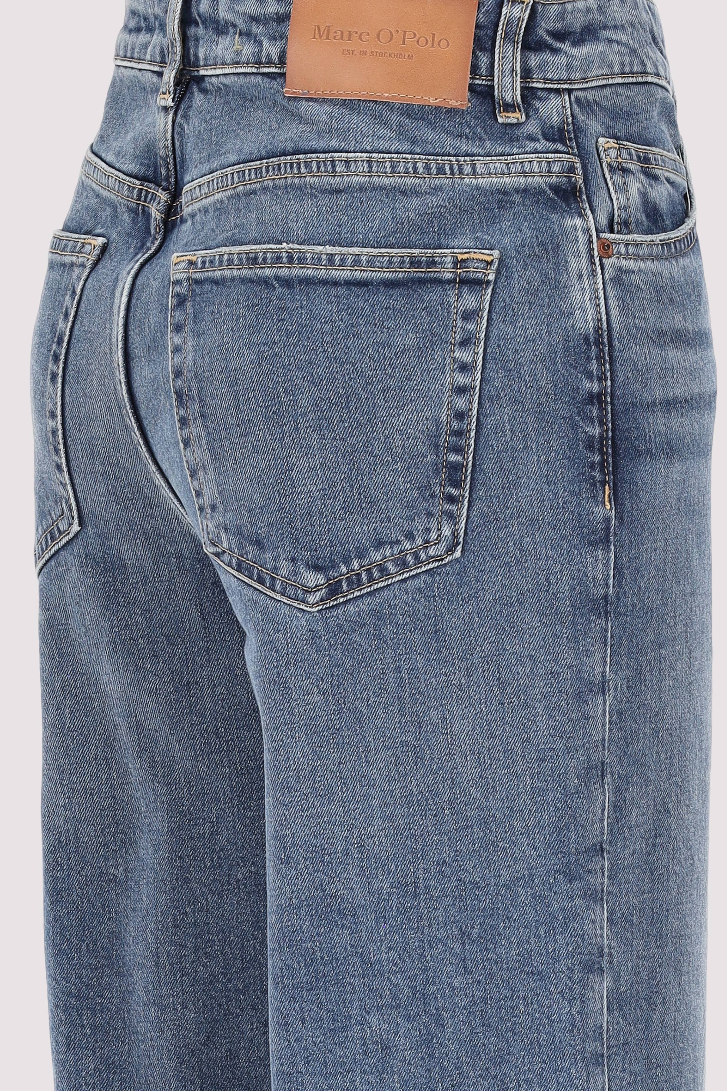 Marc O´Polo International - Denim trousers, mid waist, wid