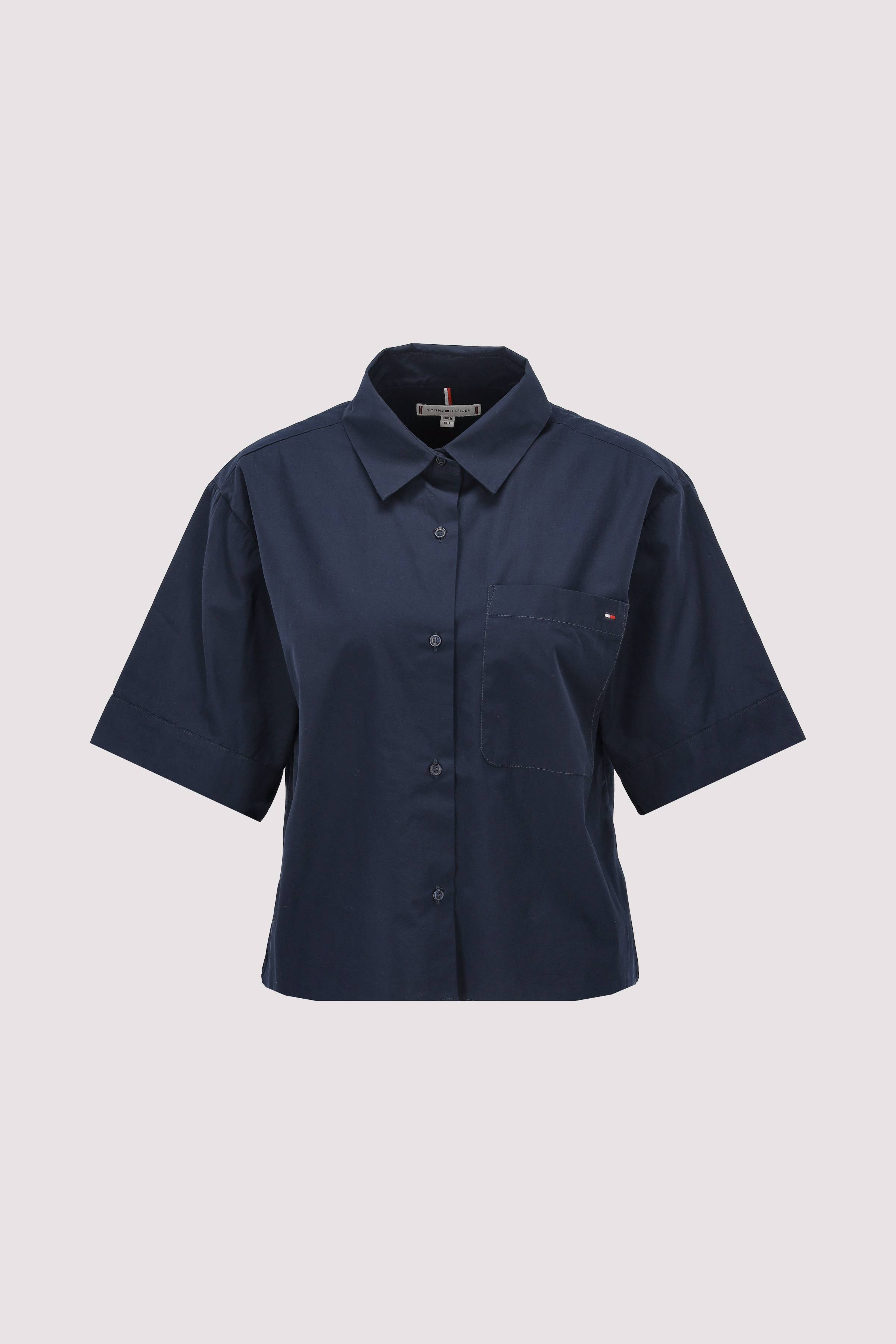 POPLIN BOXY SHORT S/S SHIRT