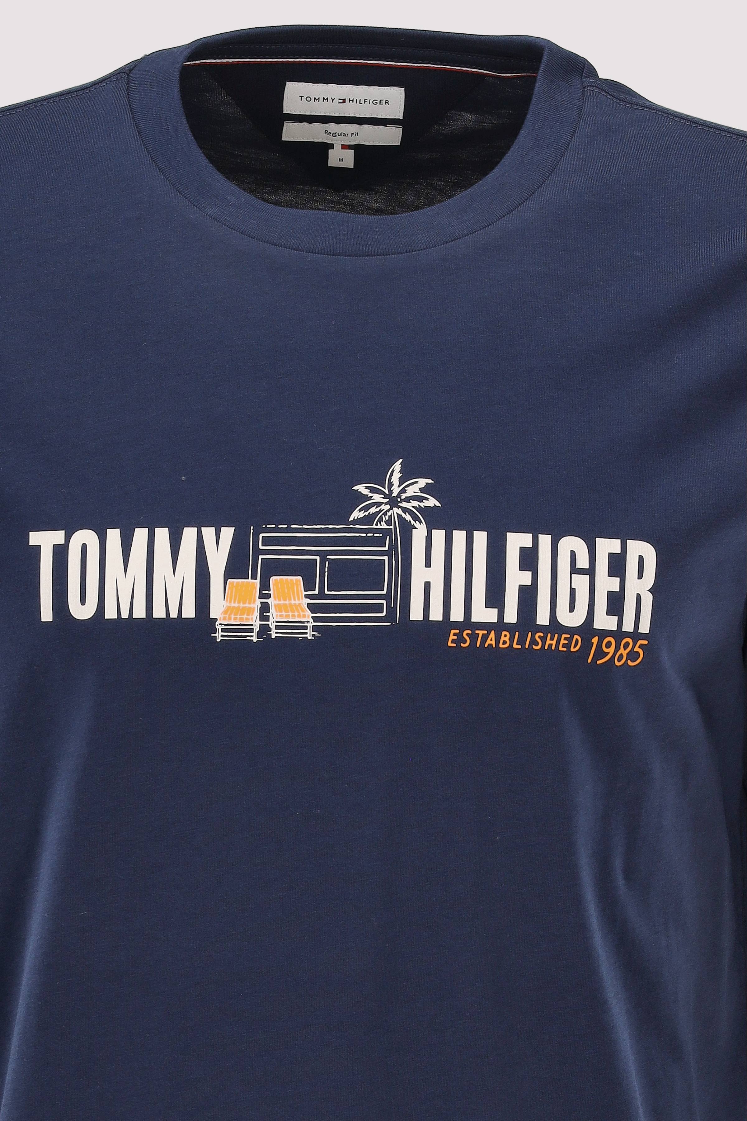 Tommy Hilfiger - Tommy Hilfiger Herren T-Shirt, blau