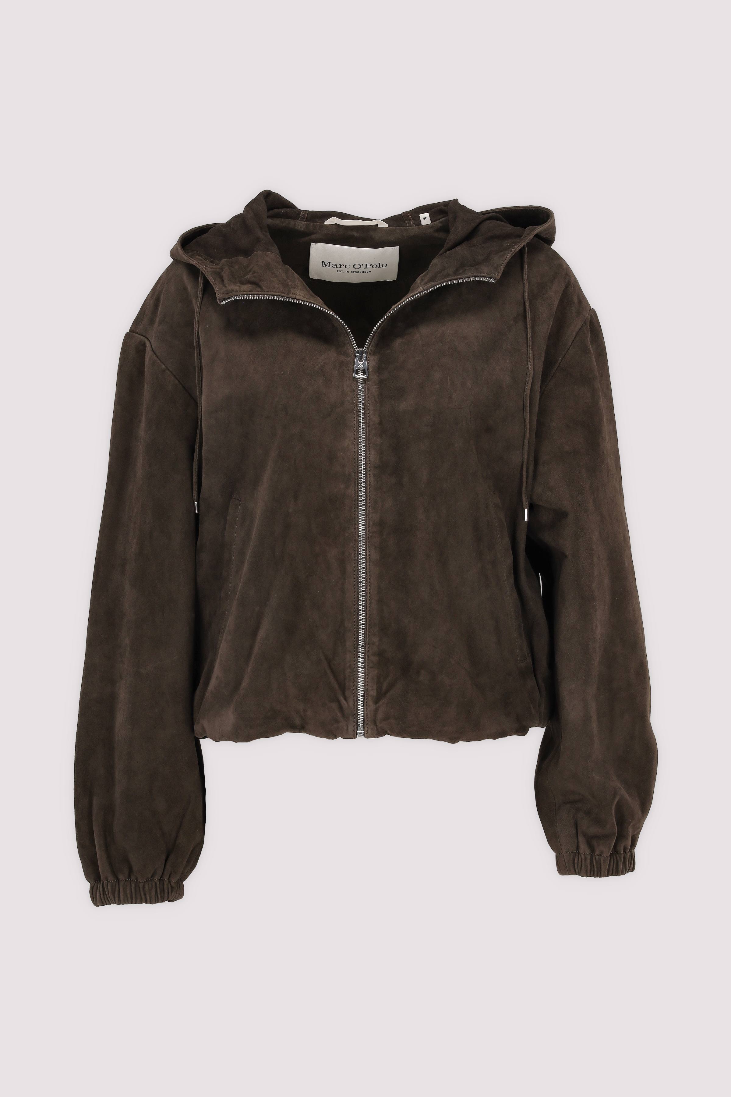 Marc O'Polo Damen Lederjacke Mossy