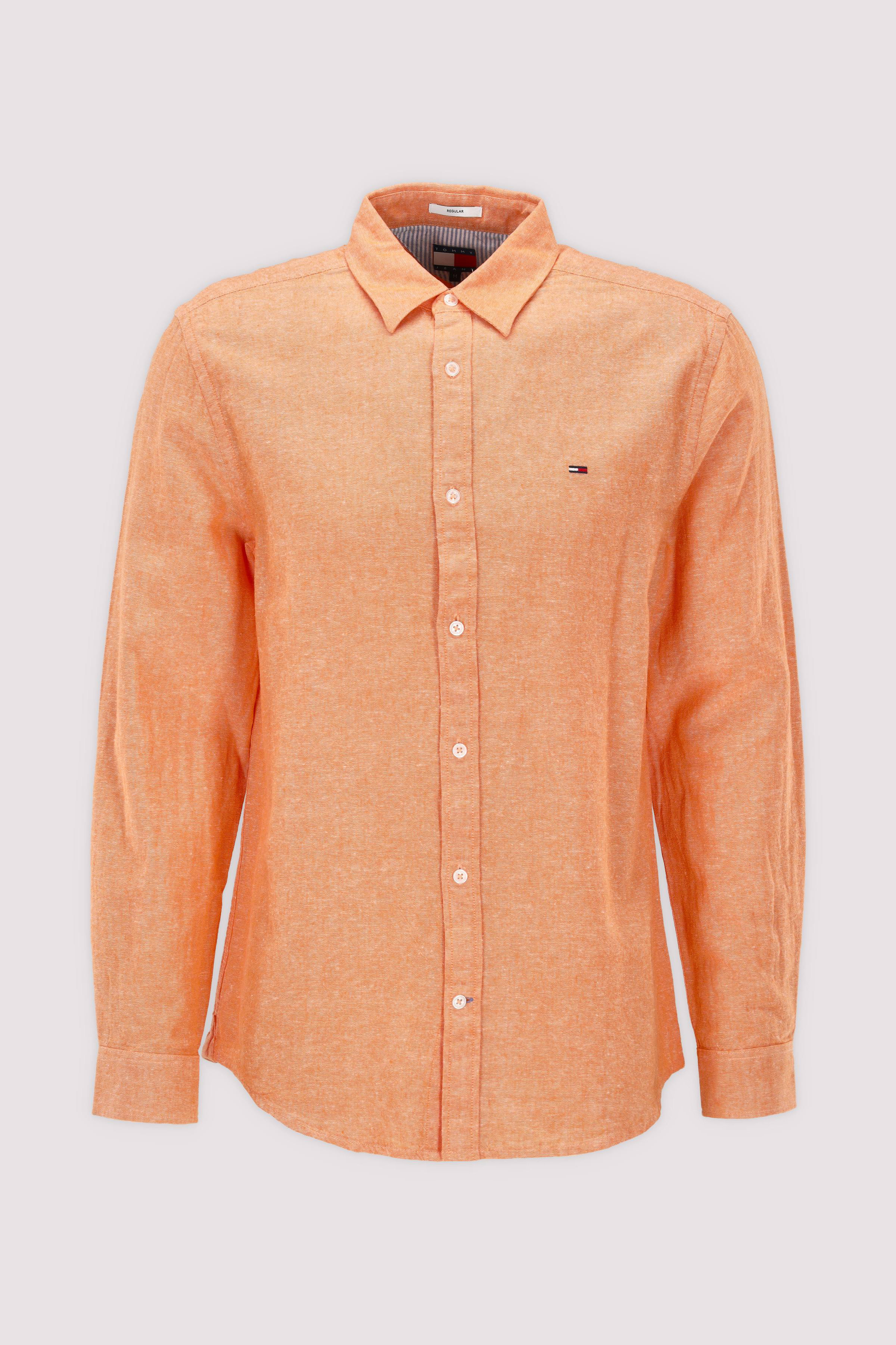 TJM REG LINEN BLEND SHIRT EXT