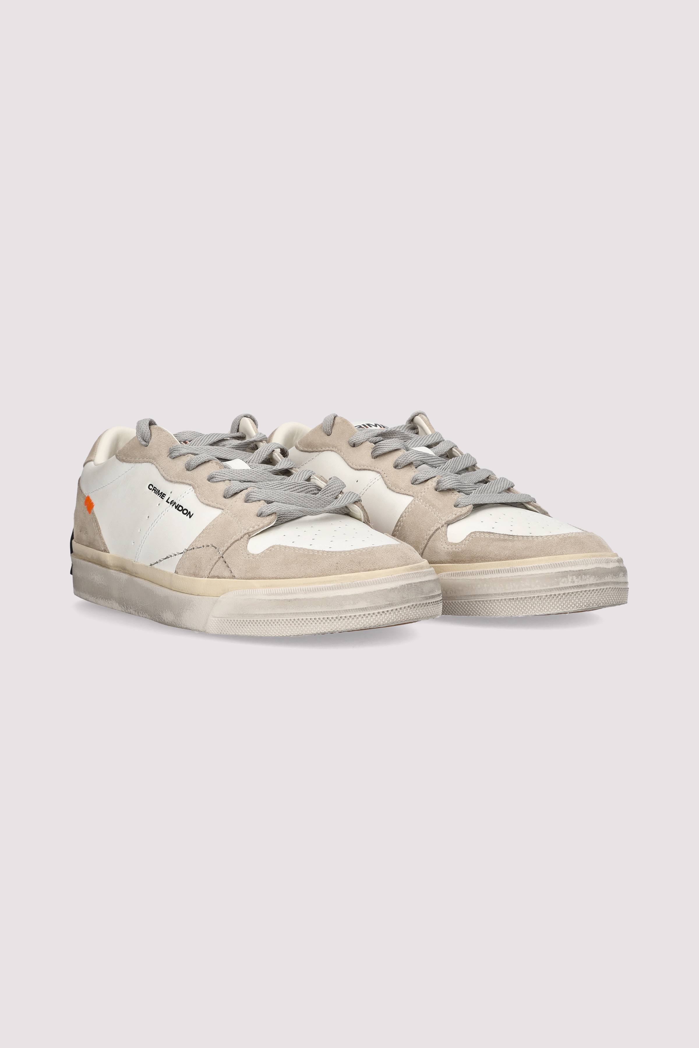 Crime London - Crime London Sneaker Beige Leder
