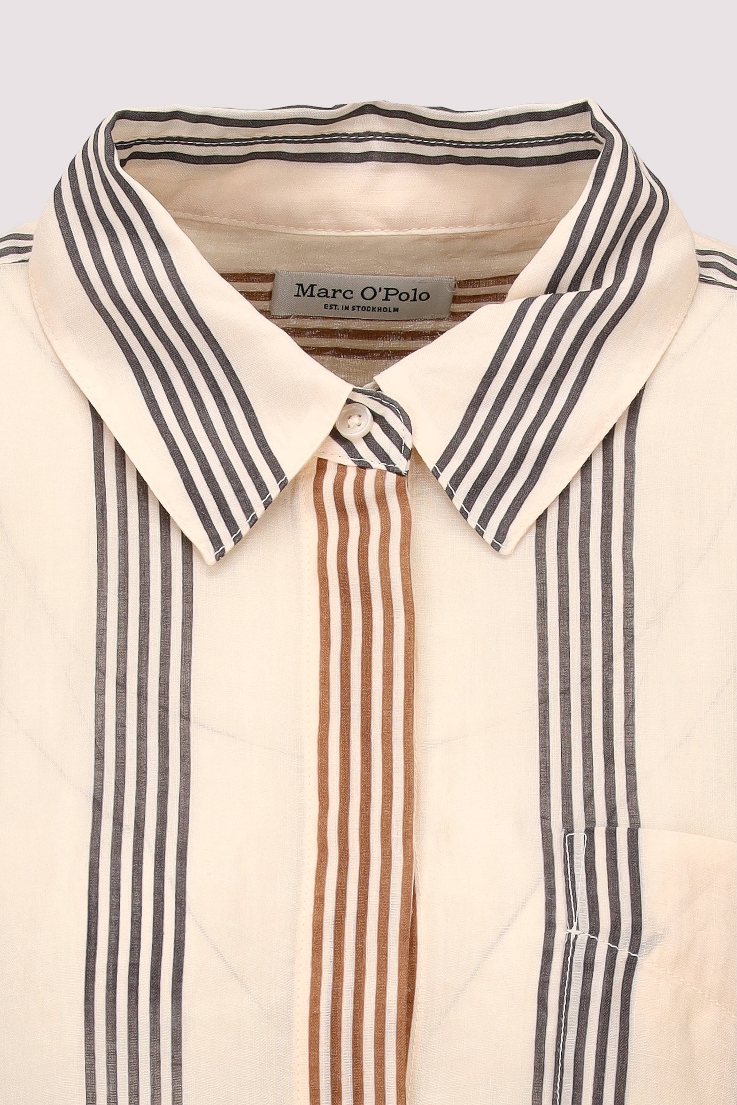 Marc O Polo Casual - Marc O'Polo Damen Kurzarmbluse aus Ramie