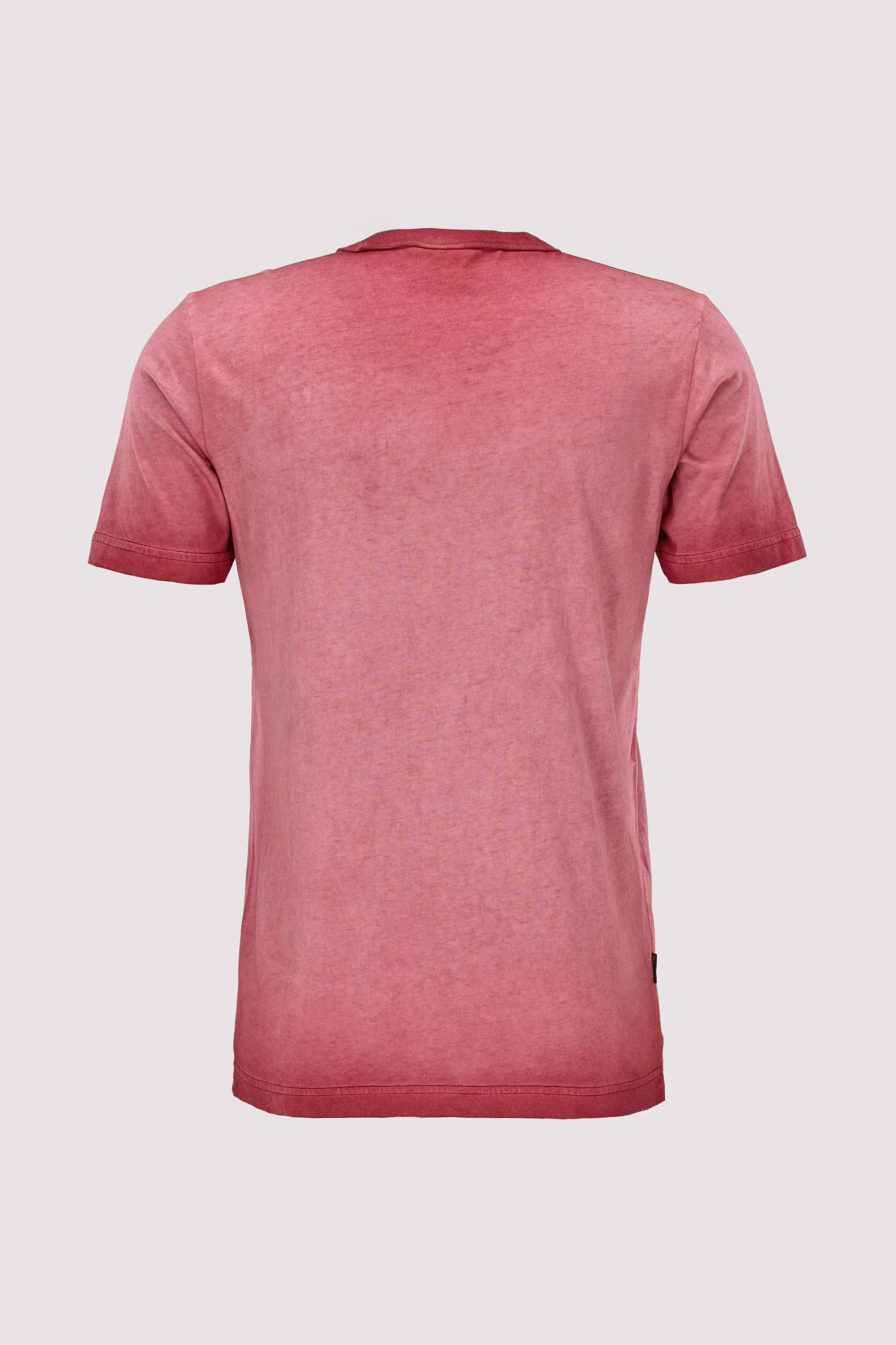Short sleeve r-neck cold dye a