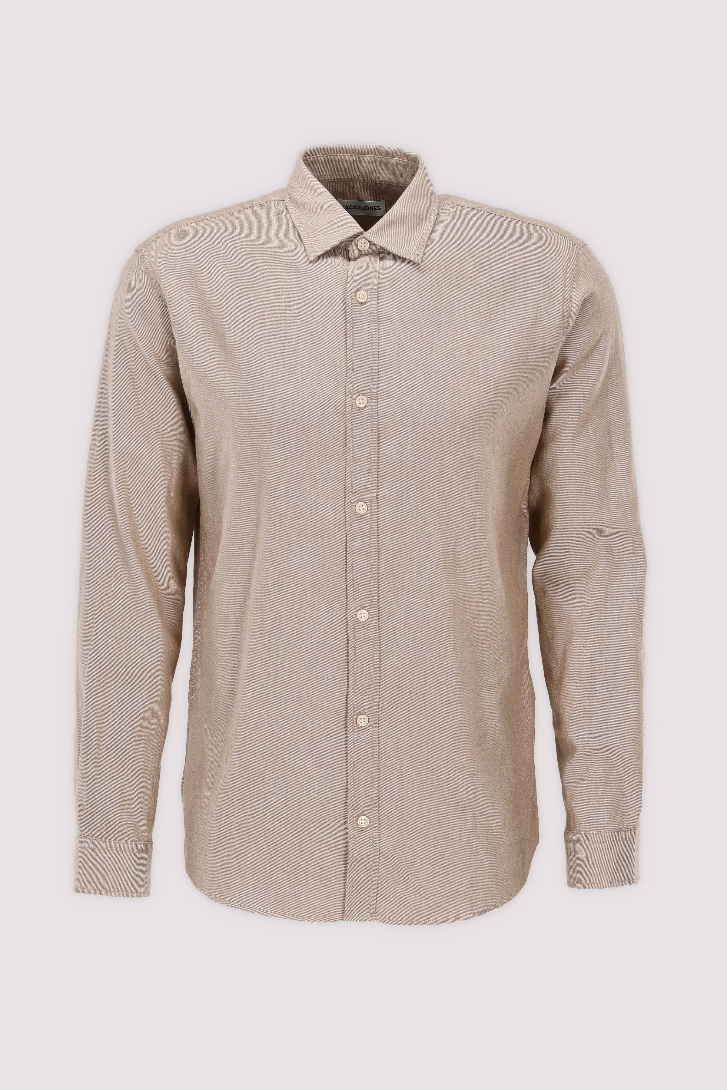Jack and Jones Langarmhemd Oatmeal